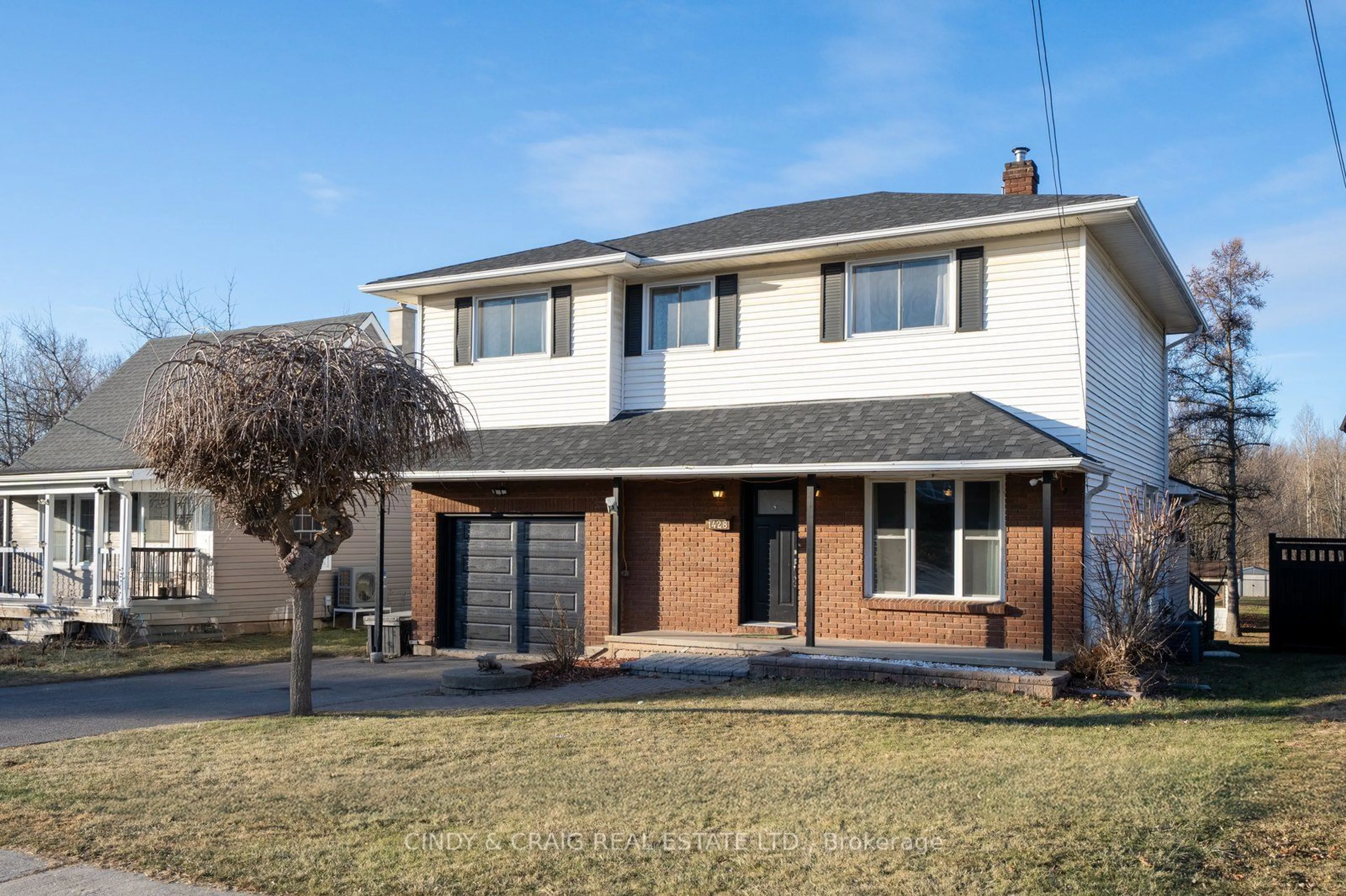 Home with brick exterior material, street for 1428 Nash Rd, Clarington Ontario L1E 2K1