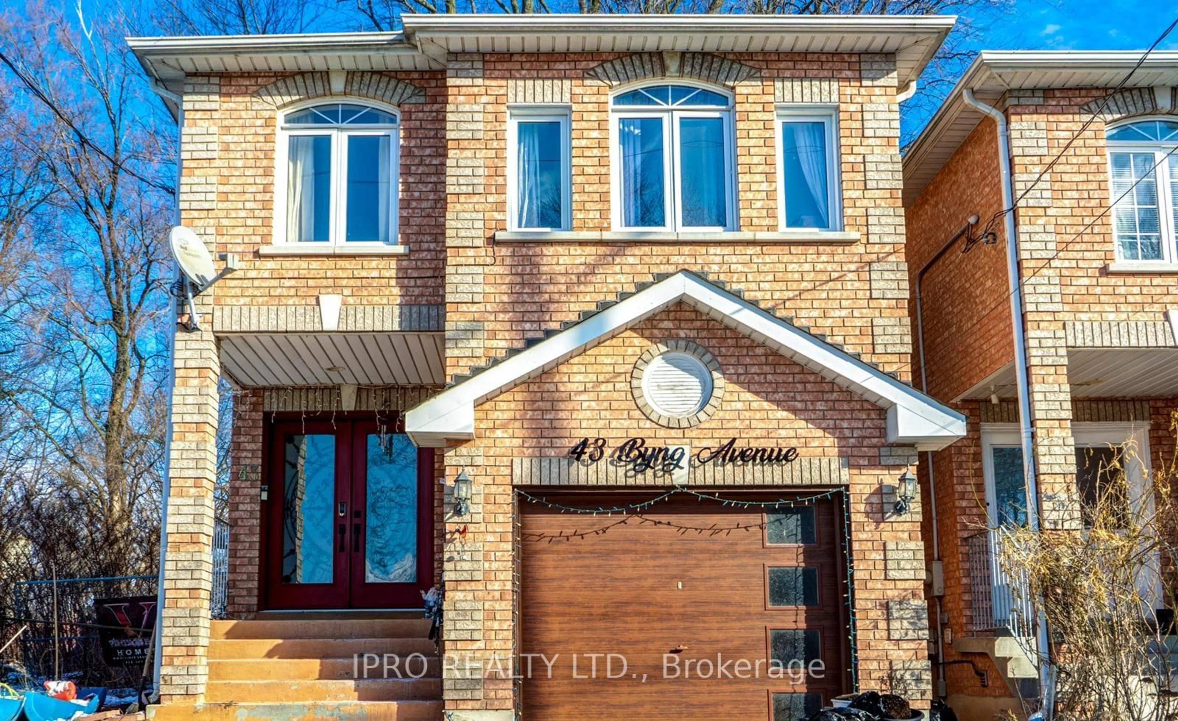 Home with brick exterior material, street for 43 Byng Ave, Toronto Ontario M1L 3N5