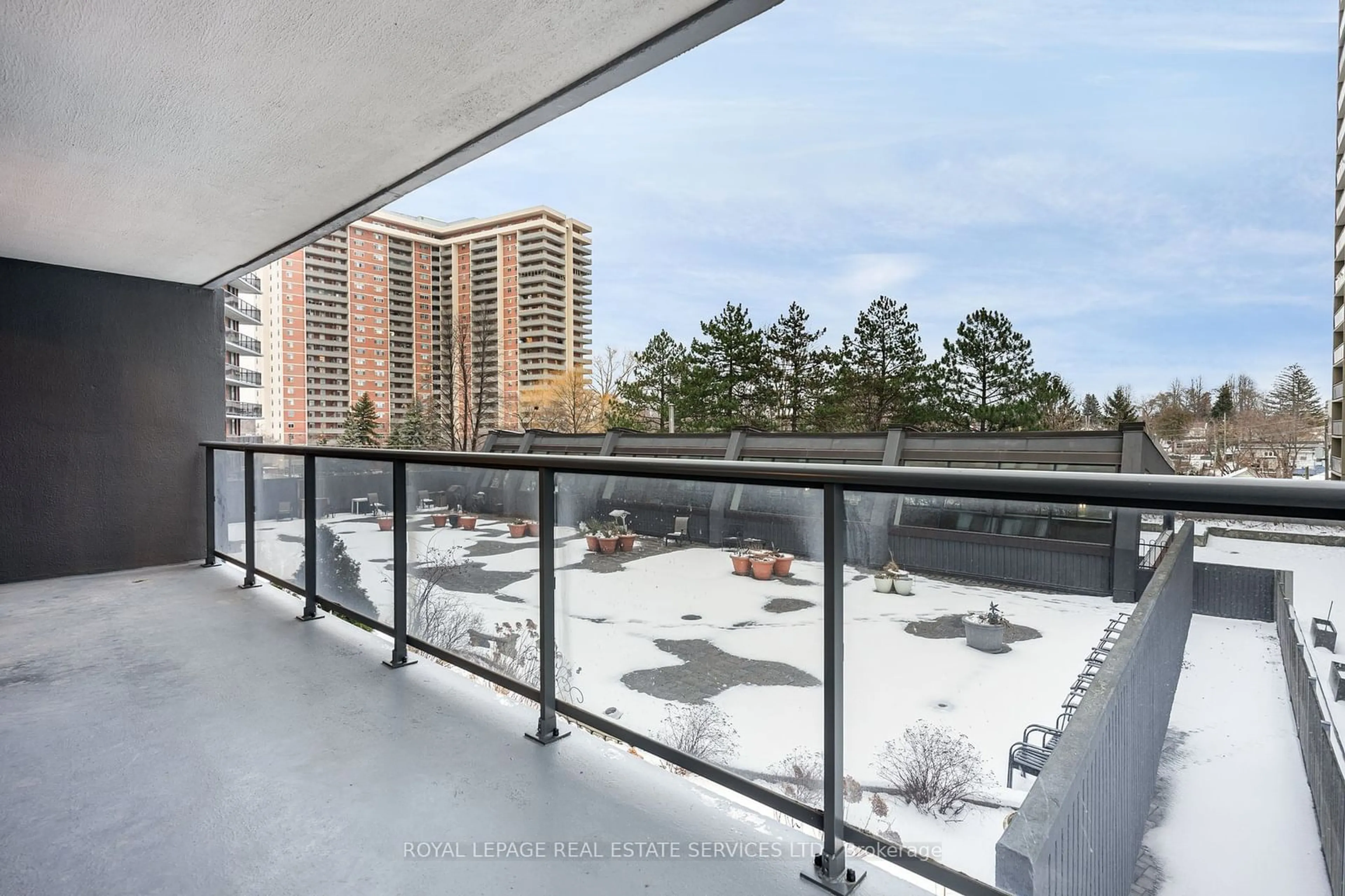 Balcony in the apartment, city buildings view from balcony for 757 Victoria Pk Ave #308, Toronto Ontario M4C 5N8