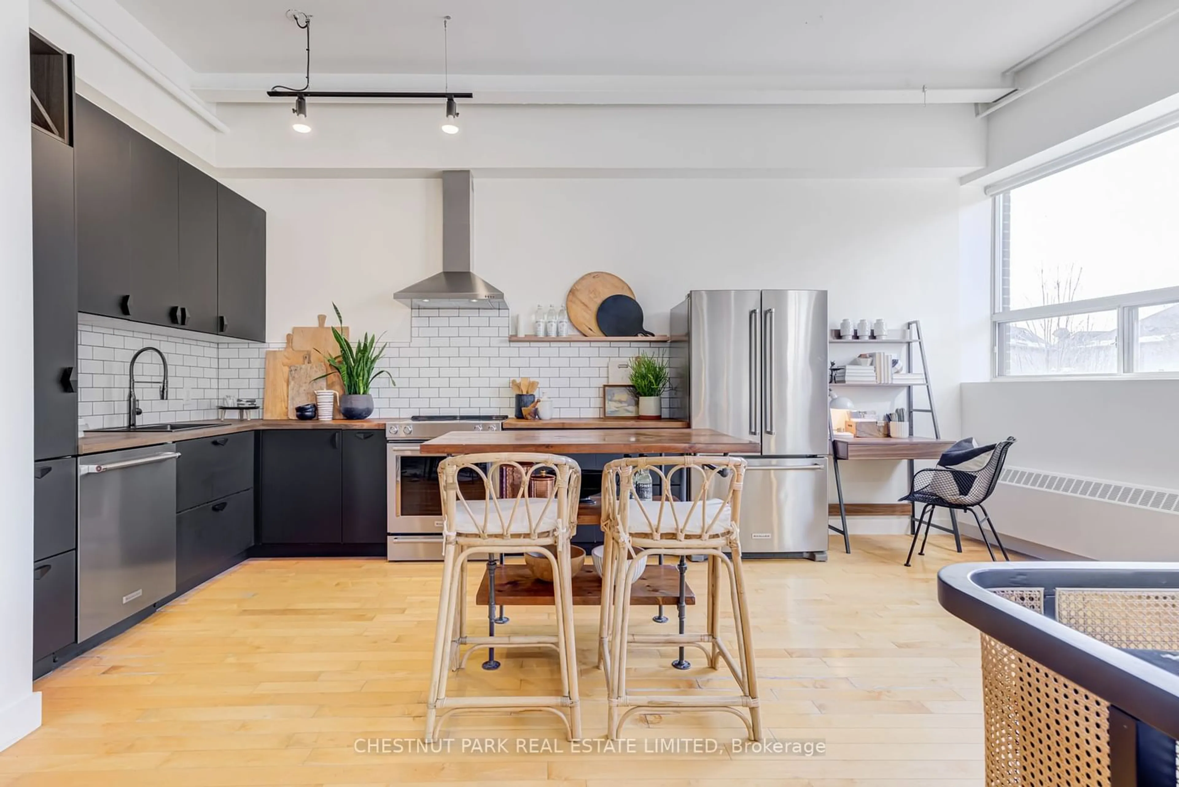 Open concept kitchen, unknown for 326 Carlaw Ave #214, Toronto Ontario M4M 3N8