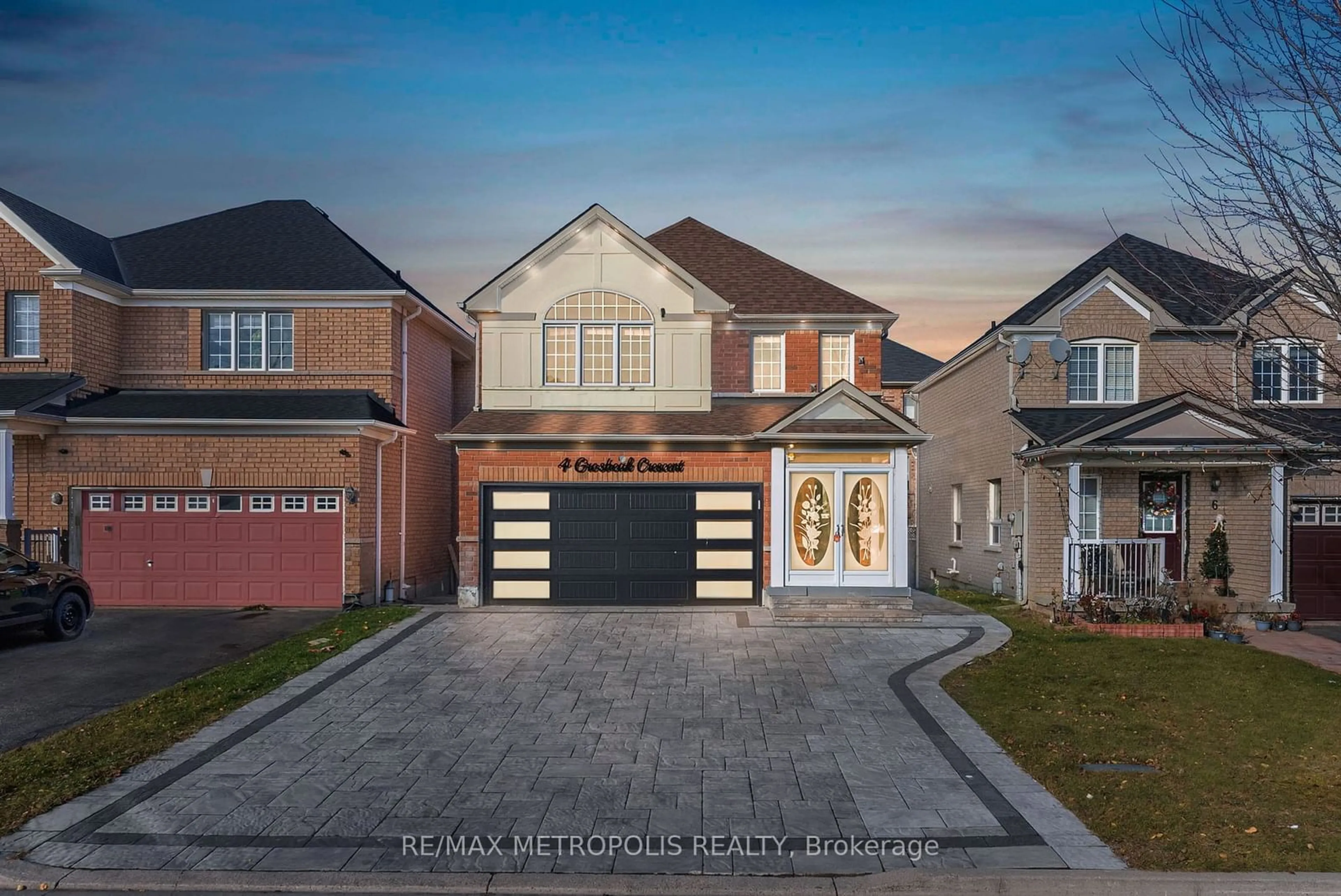 Home with brick exterior material, street for 4 Grosbeak Cres, Toronto Ontario M1X 1X1