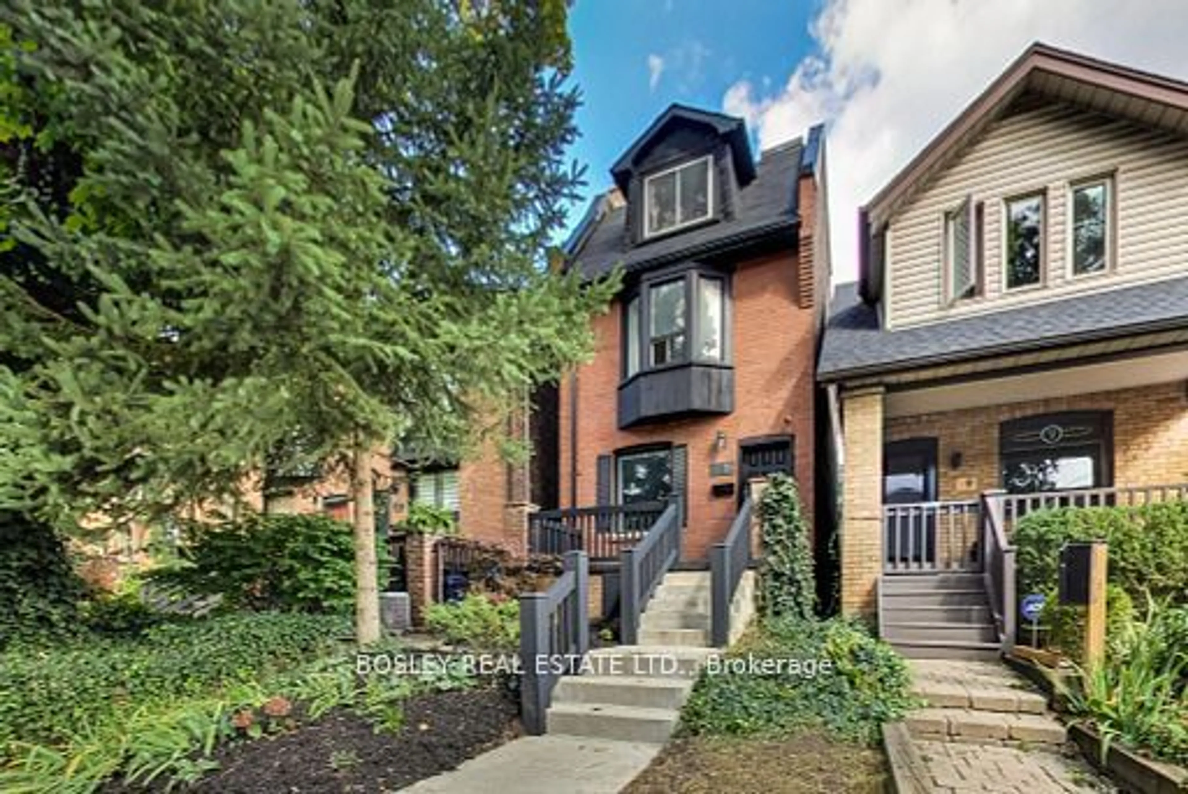 Home with brick exterior material, street for 11 Bertmount Ave, Toronto Ontario M4M 2X8