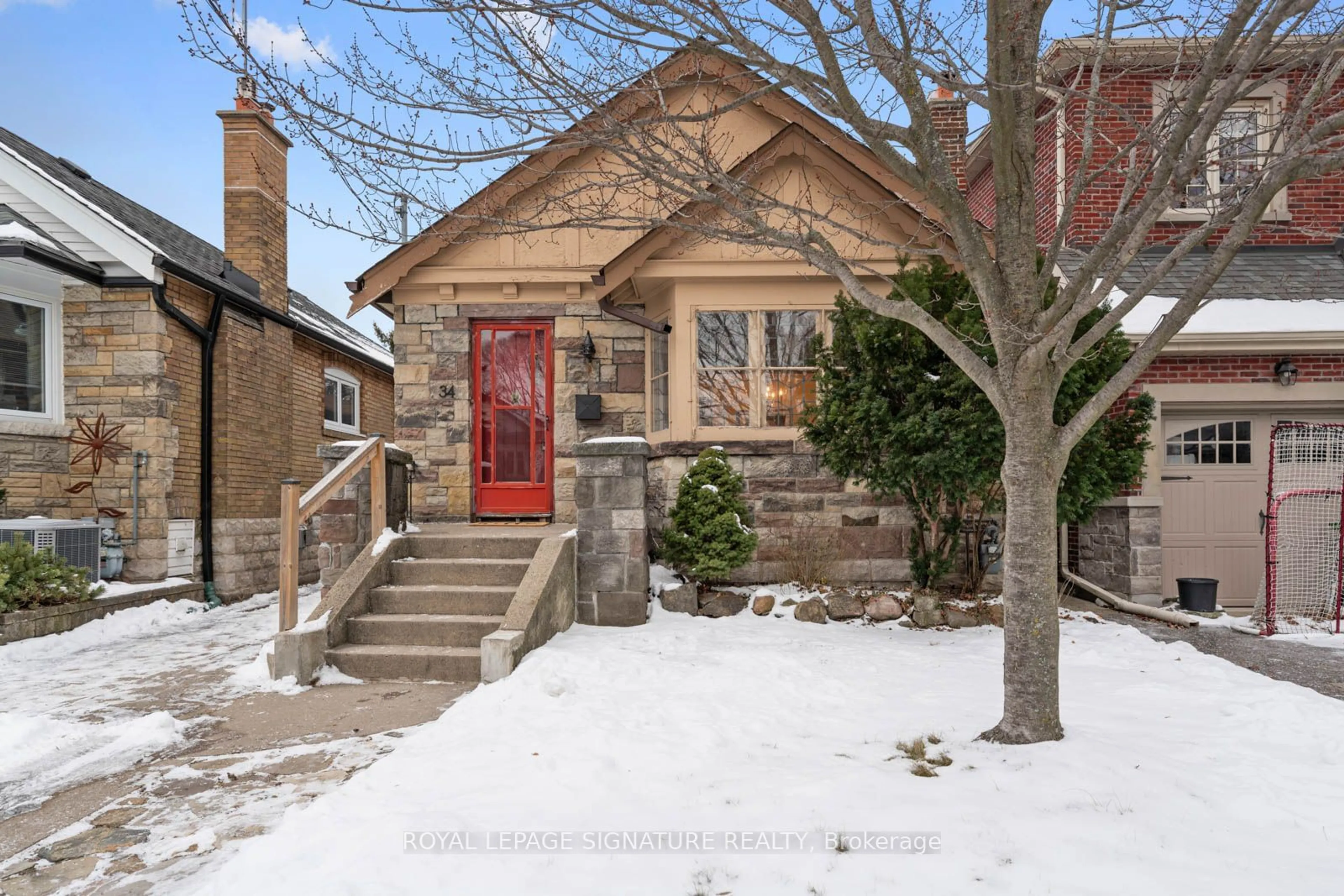 Home with brick exterior material, street for 34 Wolverton Ave, Toronto Ontario M4J 3H8