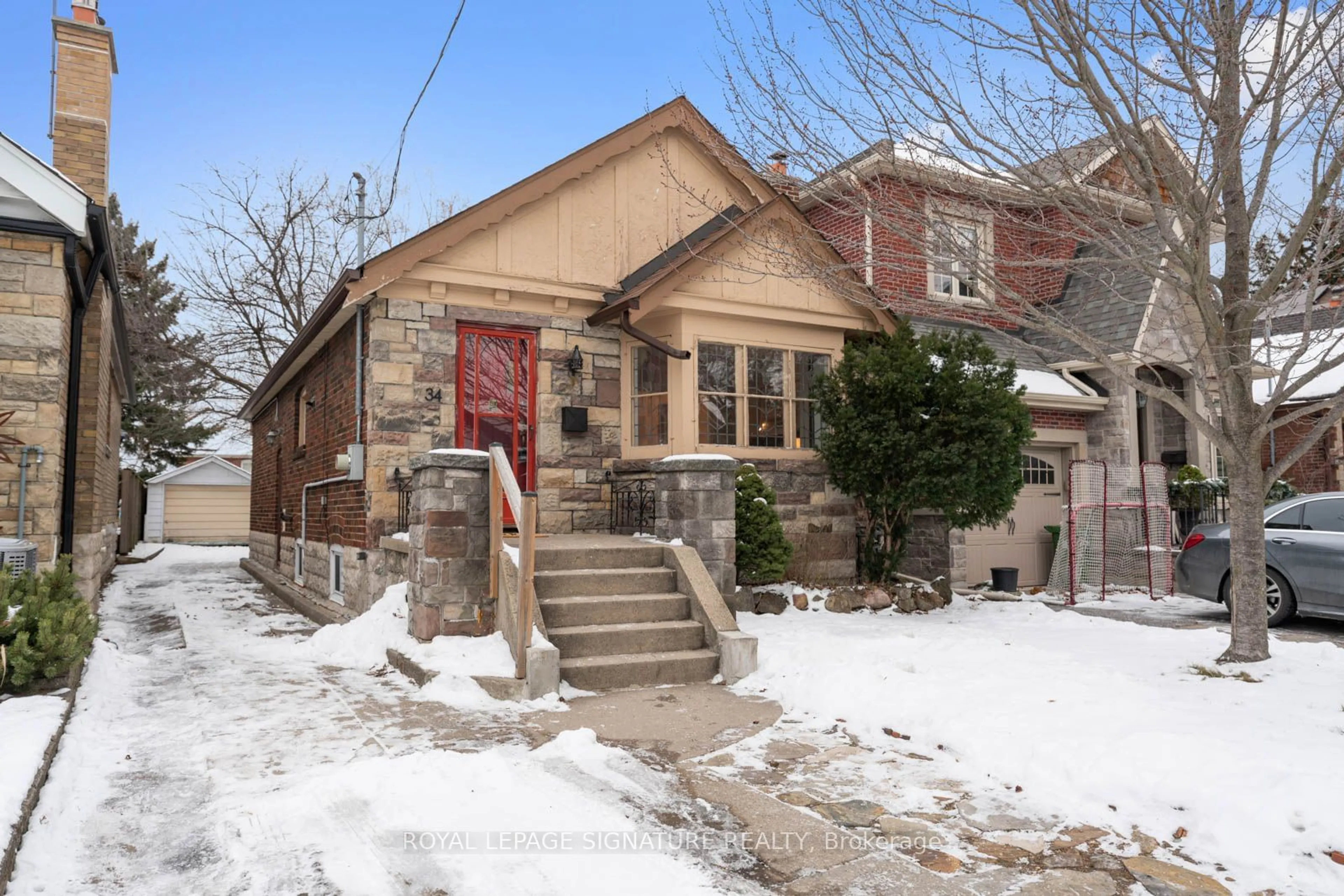 Home with brick exterior material, street for 34 Wolverton Ave, Toronto Ontario M4J 3H8