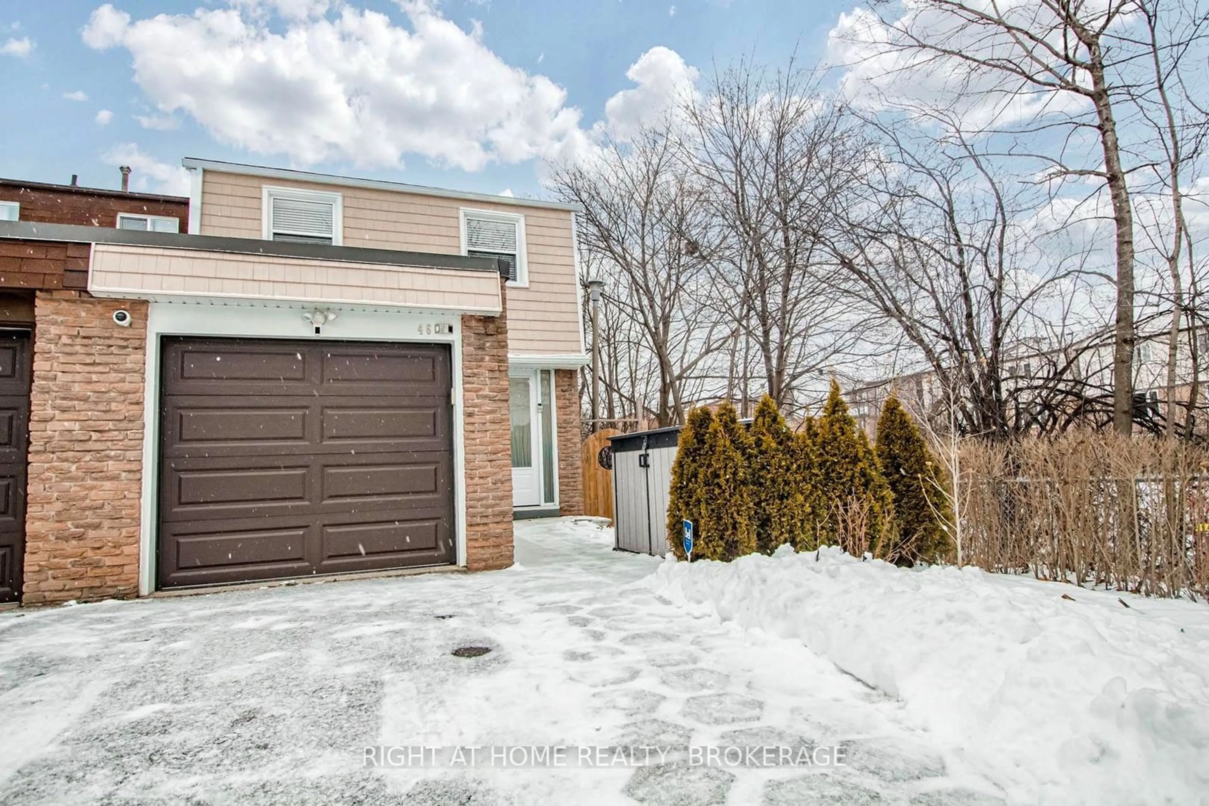 Home with brick exterior material, street for 46 L'Amoreaux Dr, Toronto Ontario M1W 2L9