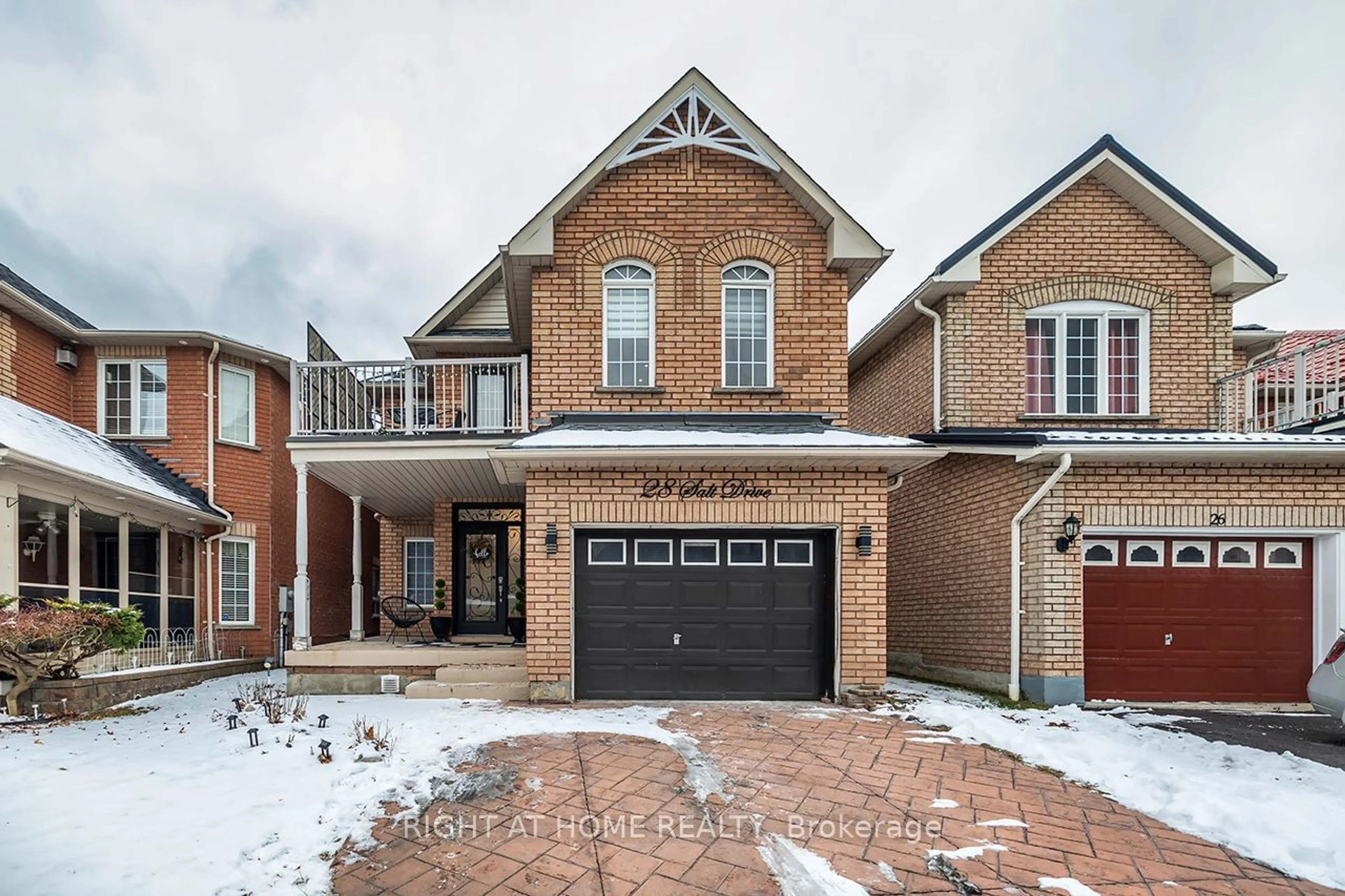 Home with brick exterior material, street for 28 Salt Dr, Ajax Ontario L1S 7P5