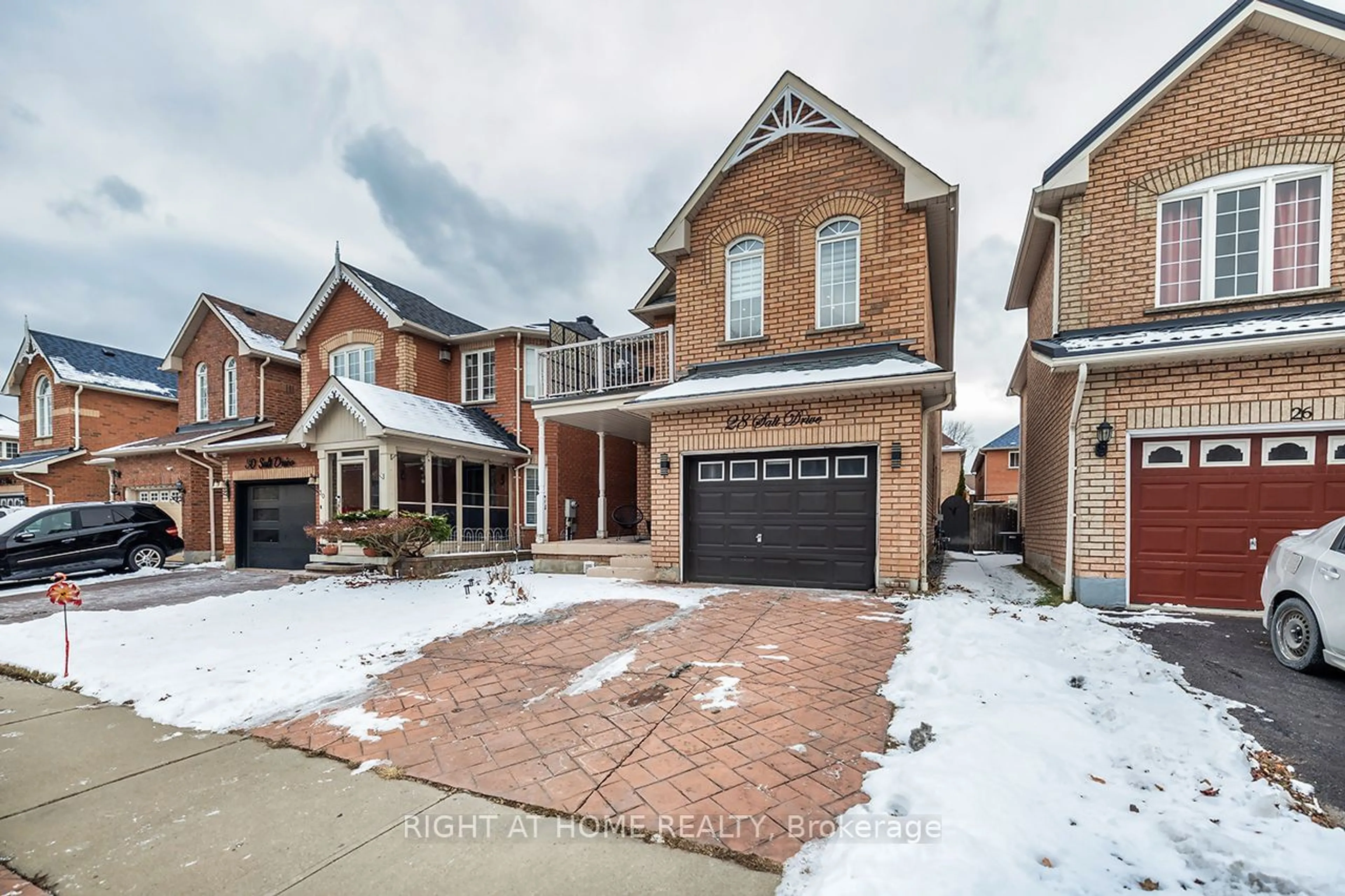 Home with brick exterior material, street for 28 Salt Dr, Ajax Ontario L1S 7P5