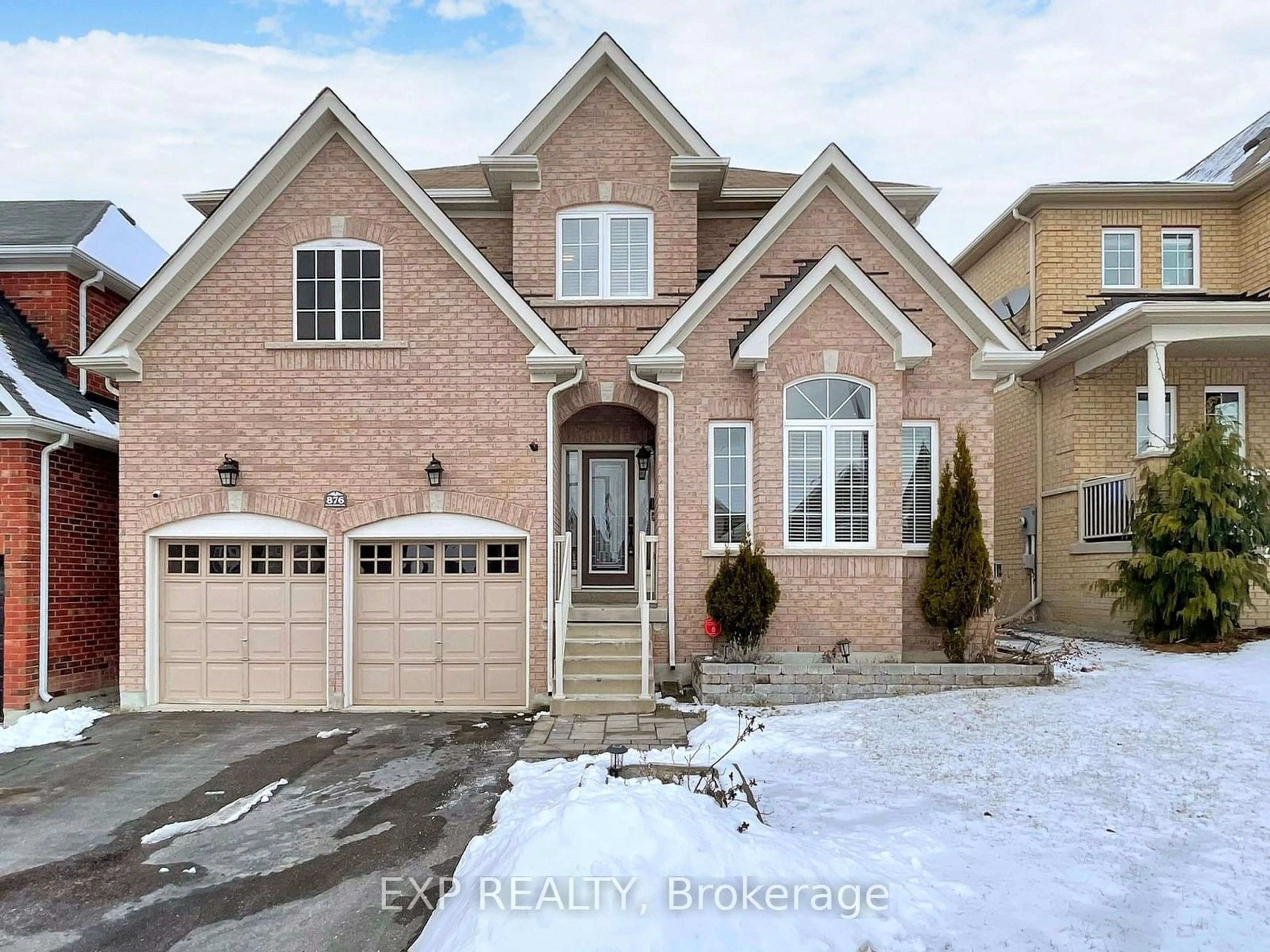 Home with brick exterior material, street for 876 Black Cherry Dr, Oshawa Ontario L1K 0P5