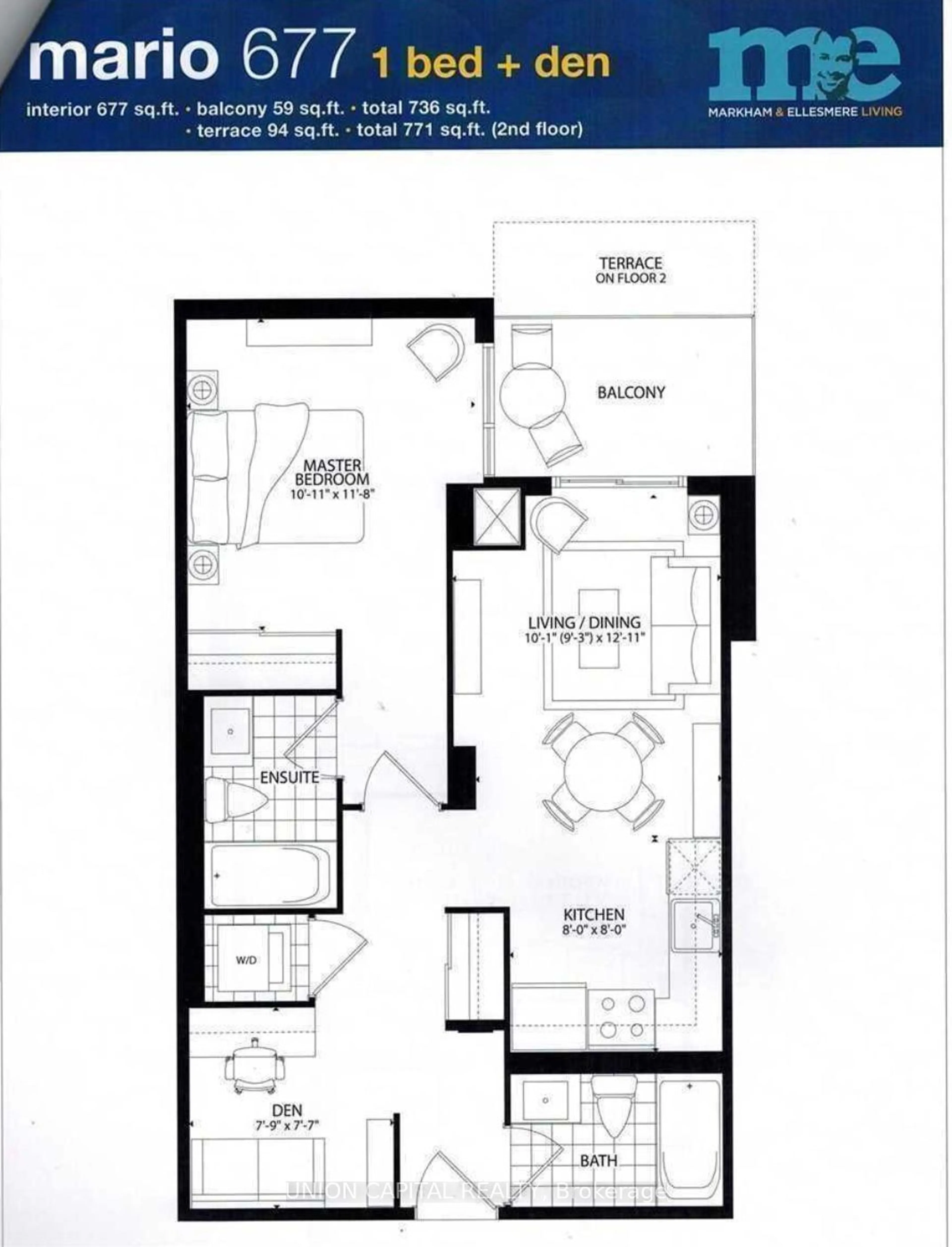 Floor plan for 30 Meadowglen Pl #701, Toronto Ontario M1G 0A6