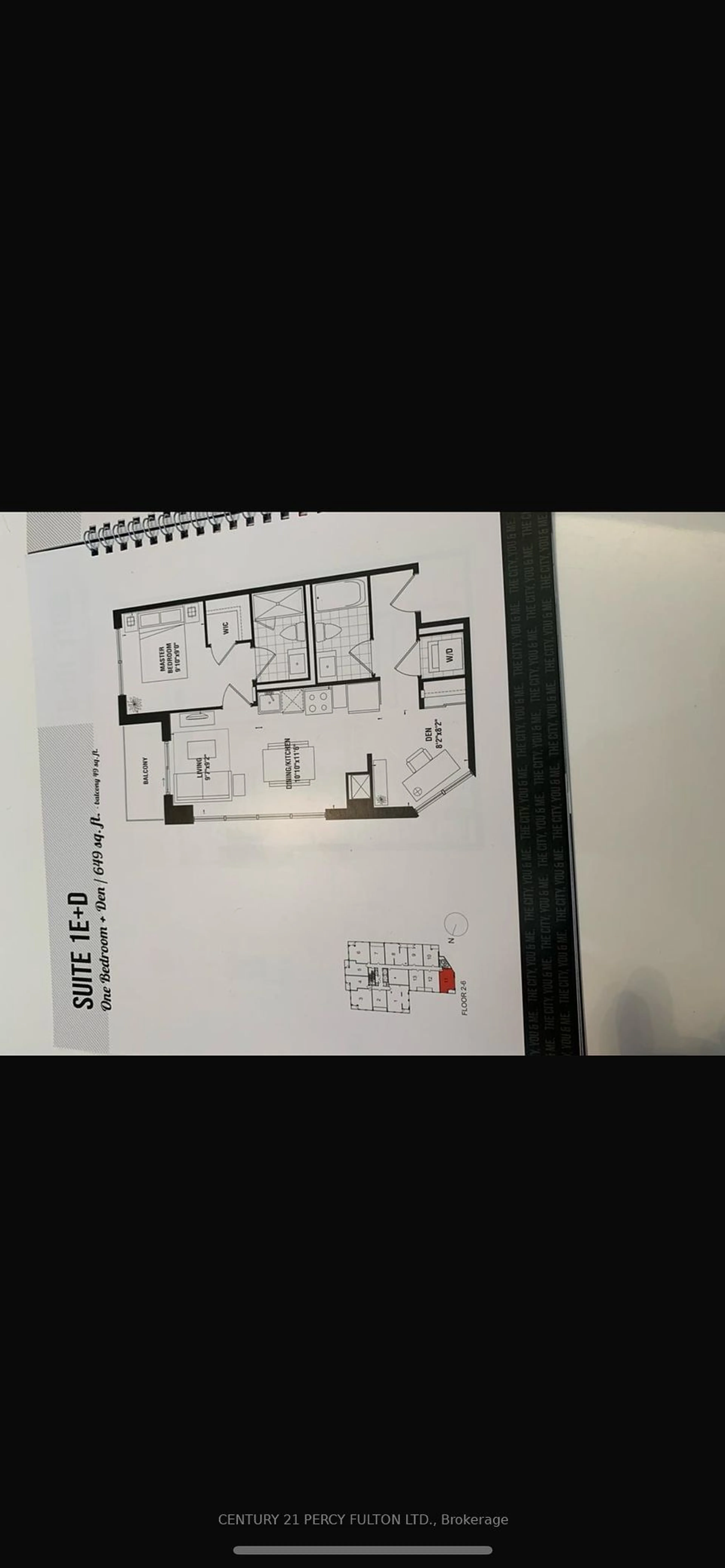 Floor plan for 10 Meadowglen Pl #611, Toronto Ontario M1G 0A8