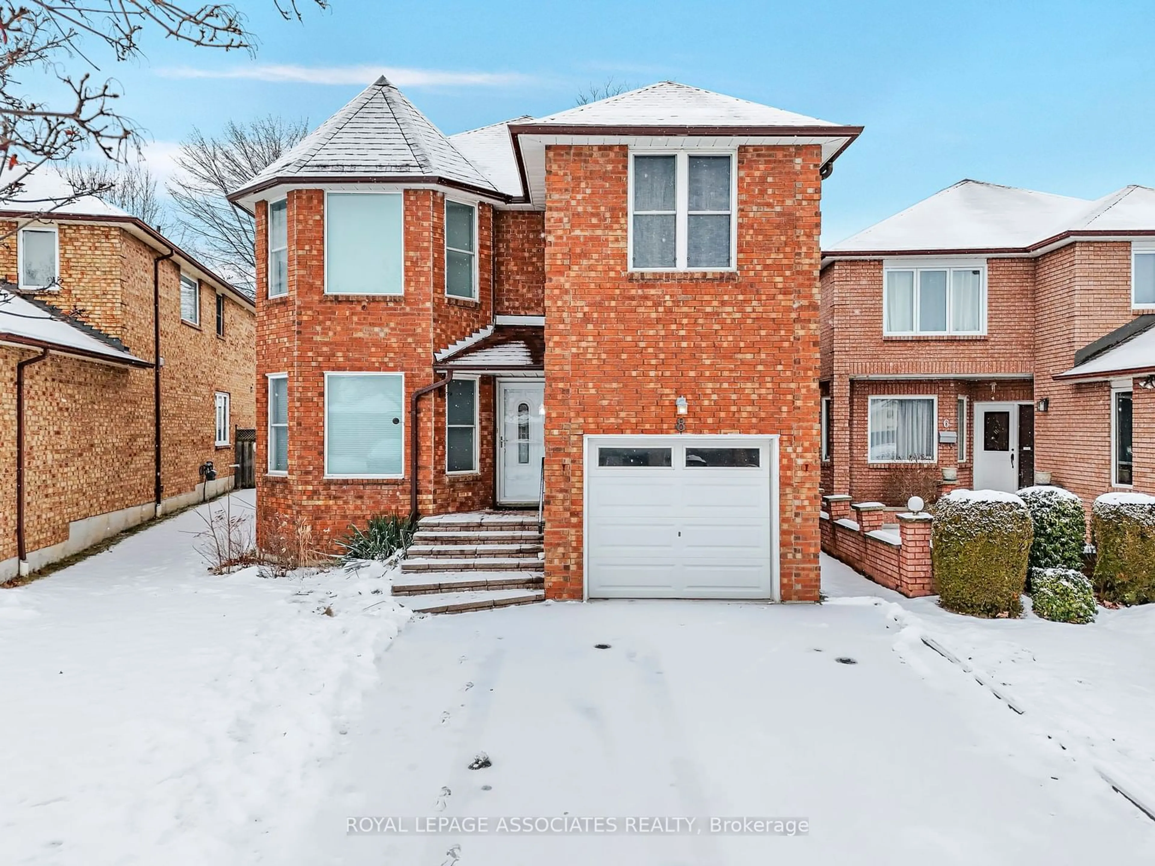 Home with brick exterior material, street for 8 Angus Dr, Ajax Ontario L1S 5B7