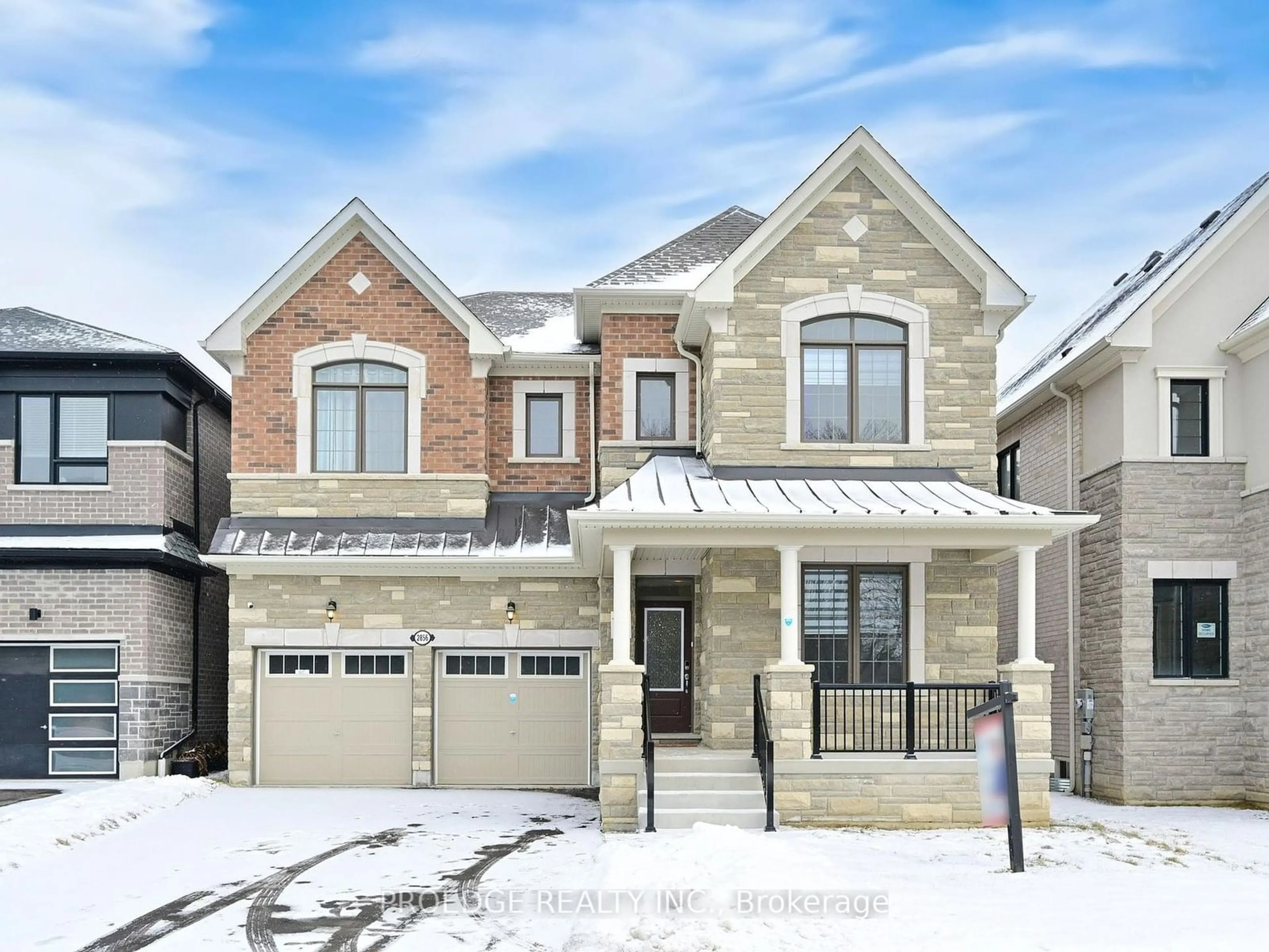 Home with brick exterior material, street for 2856 Foxden Sq, Pickering Ontario L1X 0N9