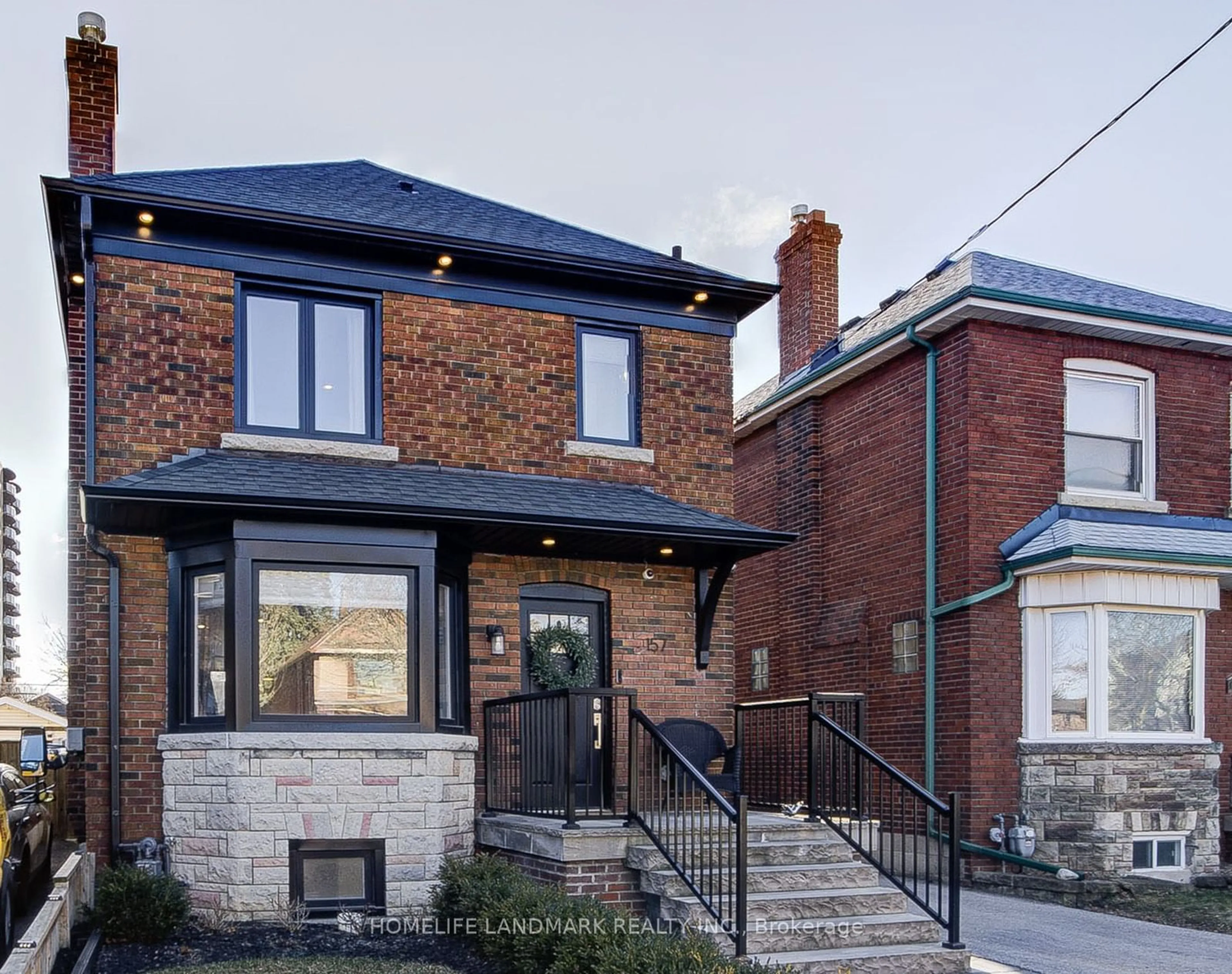 Home with brick exterior material, street for 157 Gamble Ave, Toronto Ontario M4J 2P2