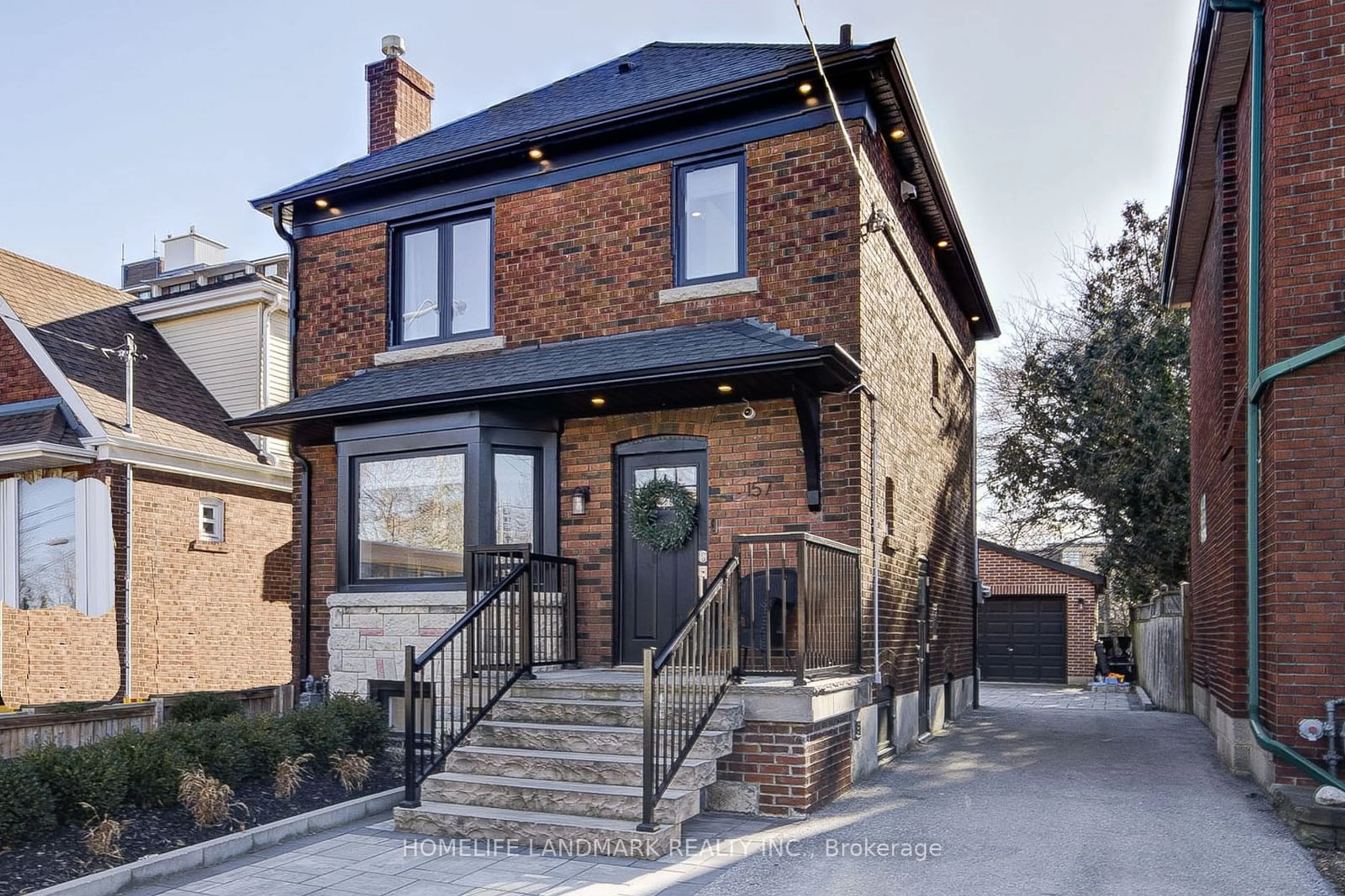 Home with brick exterior material, street for 157 Gamble Ave, Toronto Ontario M4J 2P2