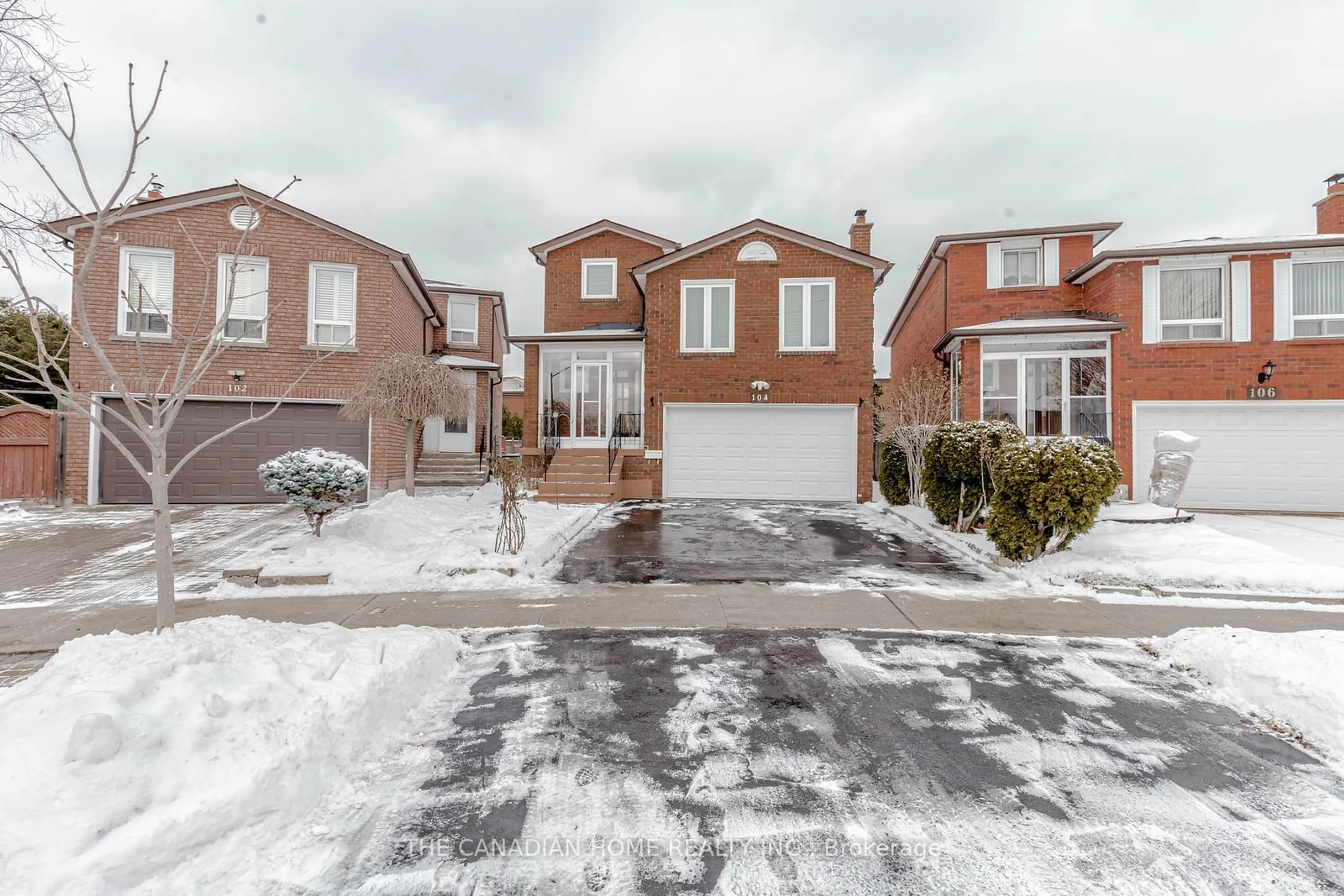 Home with brick exterior material, street for 104 BURNT BARK Dr, Toronto Ontario M1V 3J8