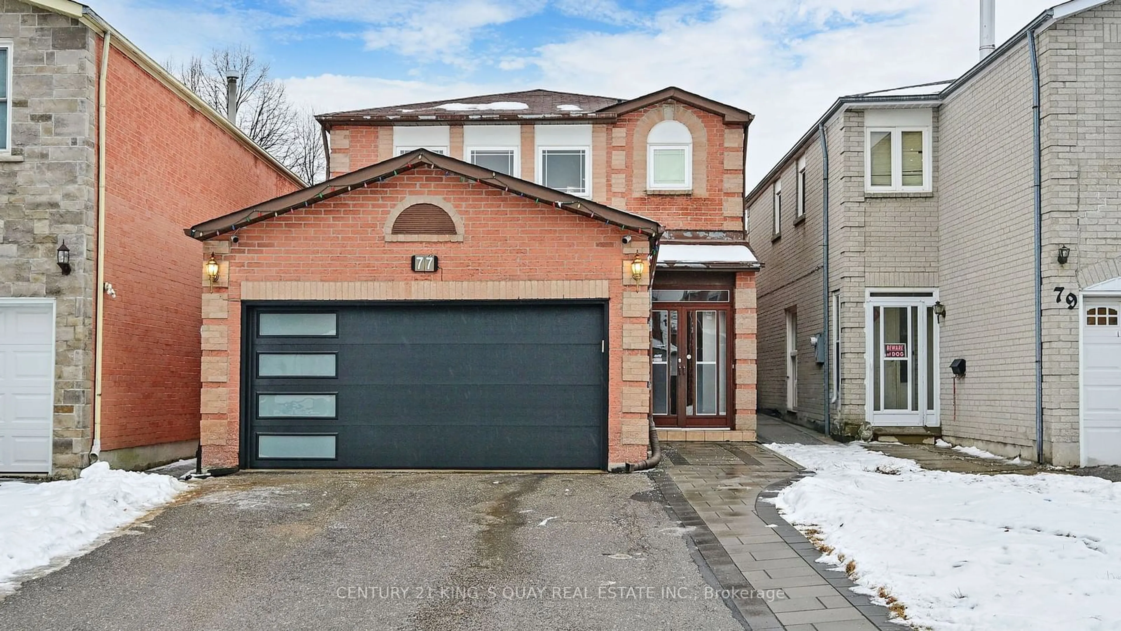 Home with brick exterior material, street for 77 Roxanne Cres, Toronto Ontario M1V 4J6