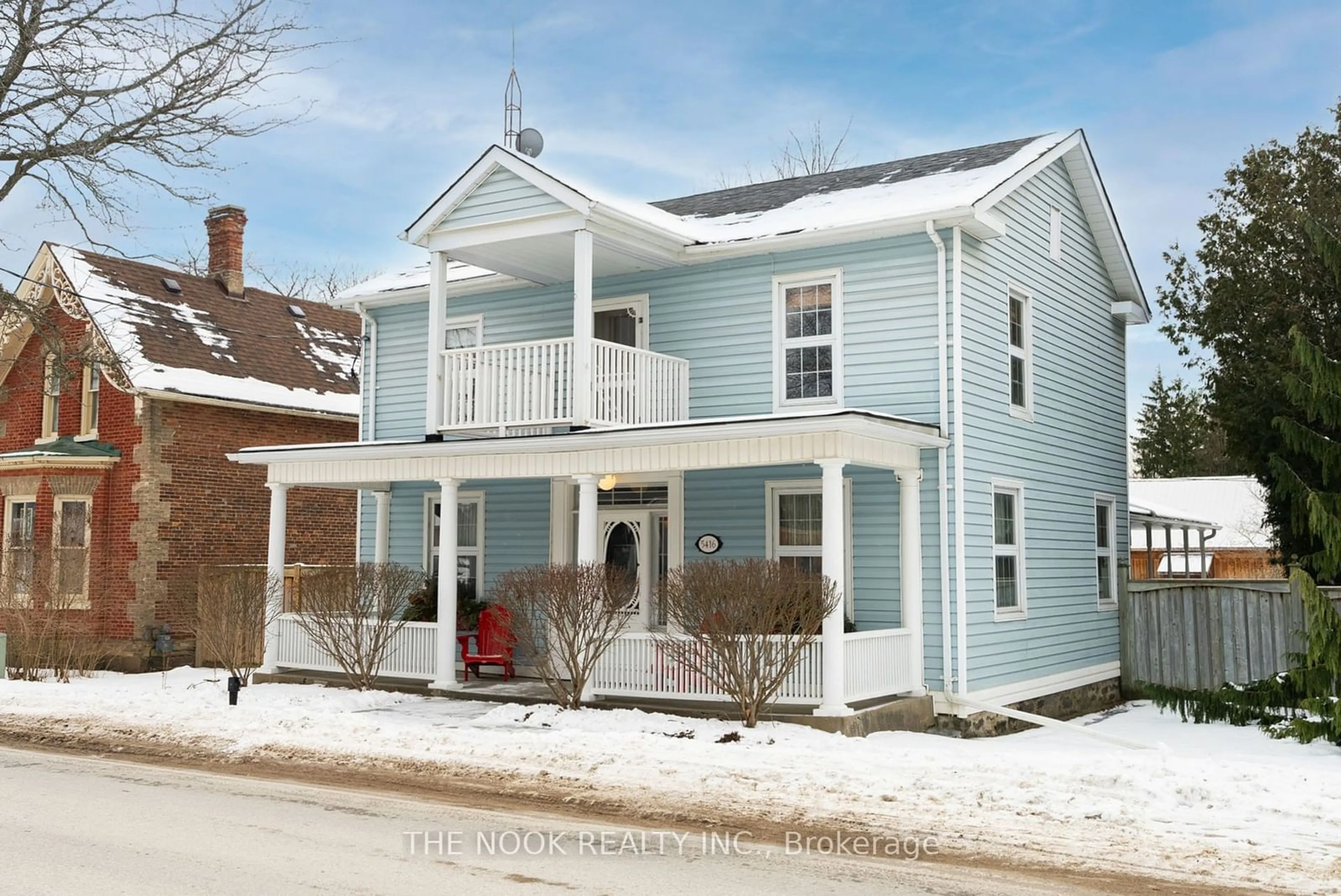 Home with vinyl exterior material, street for 5416 Old Scugog Rd, Clarington Ontario L0B 1J0