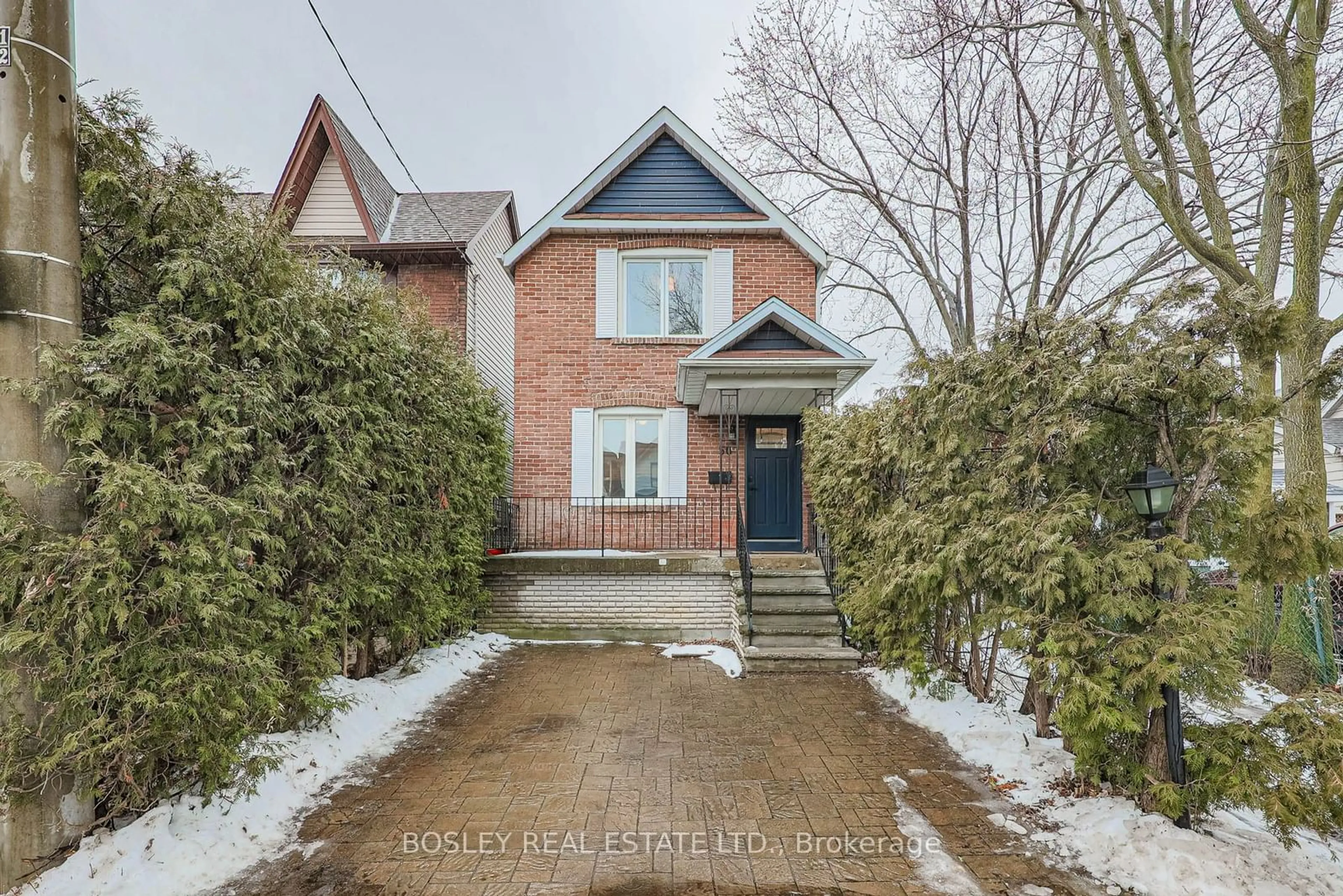 Home with brick exterior material, street for 50 Frankdale Ave, Toronto Ontario M4J 3Z9