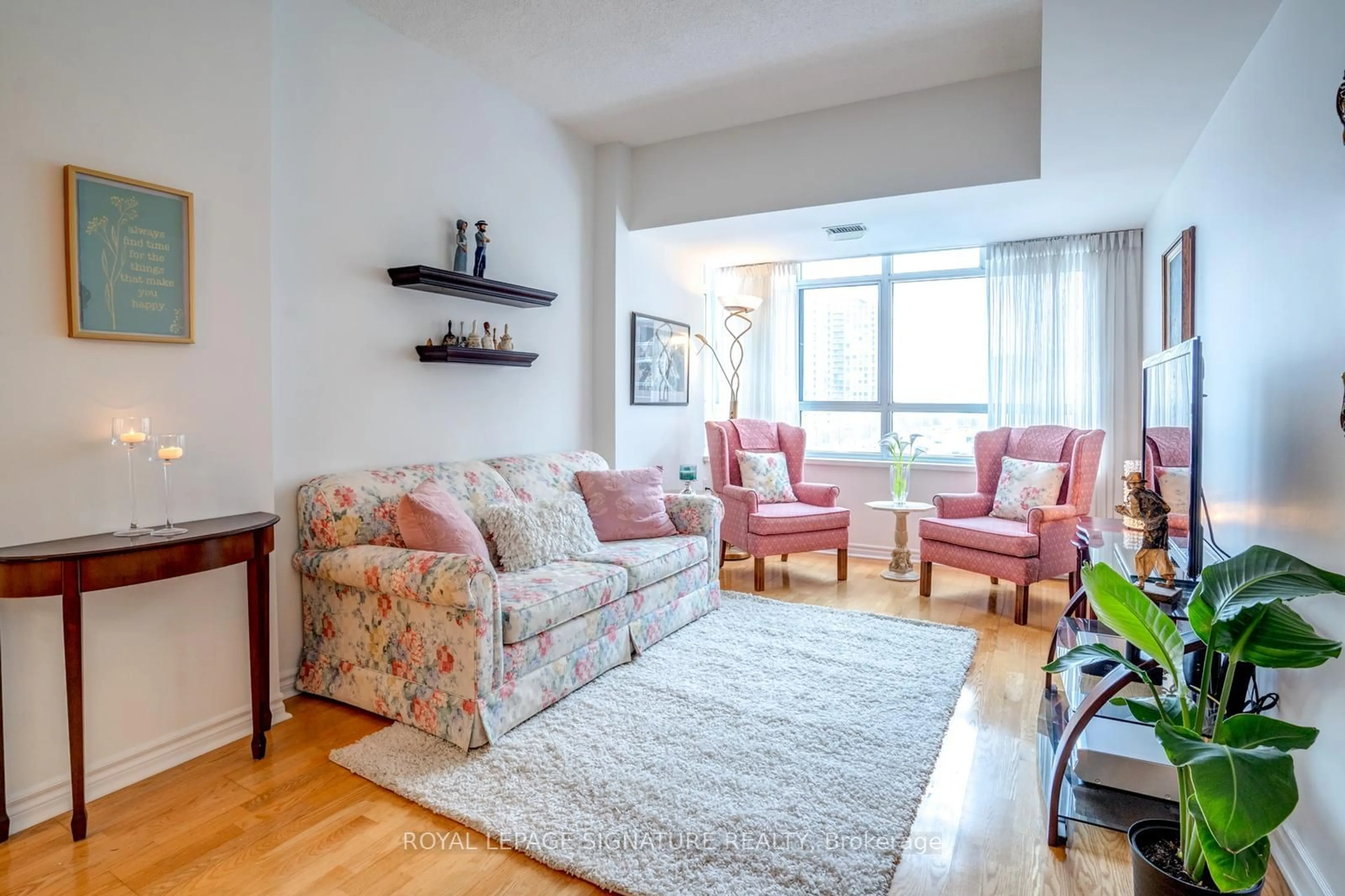 Living room with furniture, unknown for 115 Bonis Ave #604, Toronto Ontario M1R 4B2