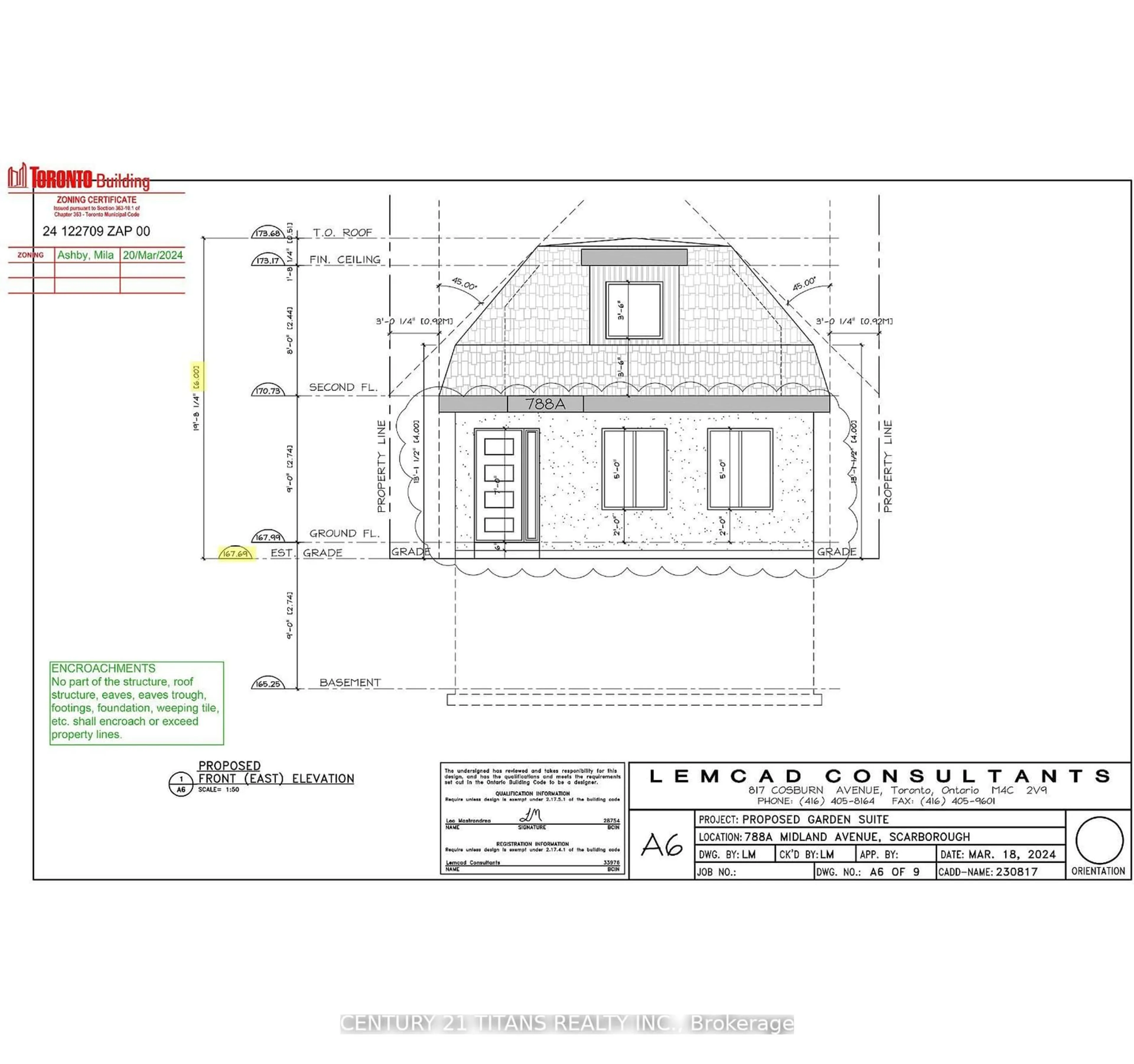 Floor plan for 788B Midland Ave, Toronto Ontario M1K 4E7