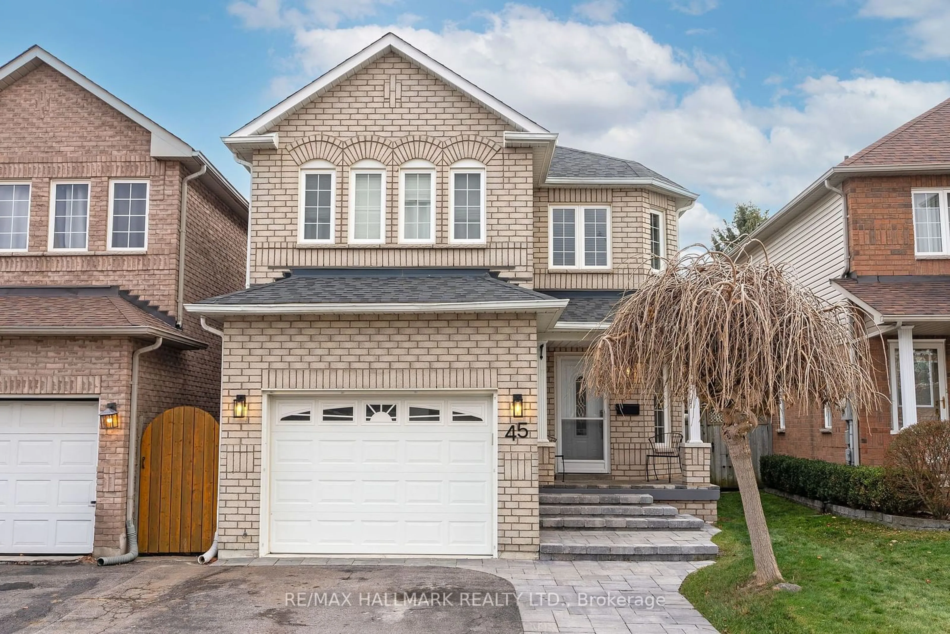 Home with brick exterior material, street for 45 Guildwood Dr, Clarington Ontario L1C 5C7