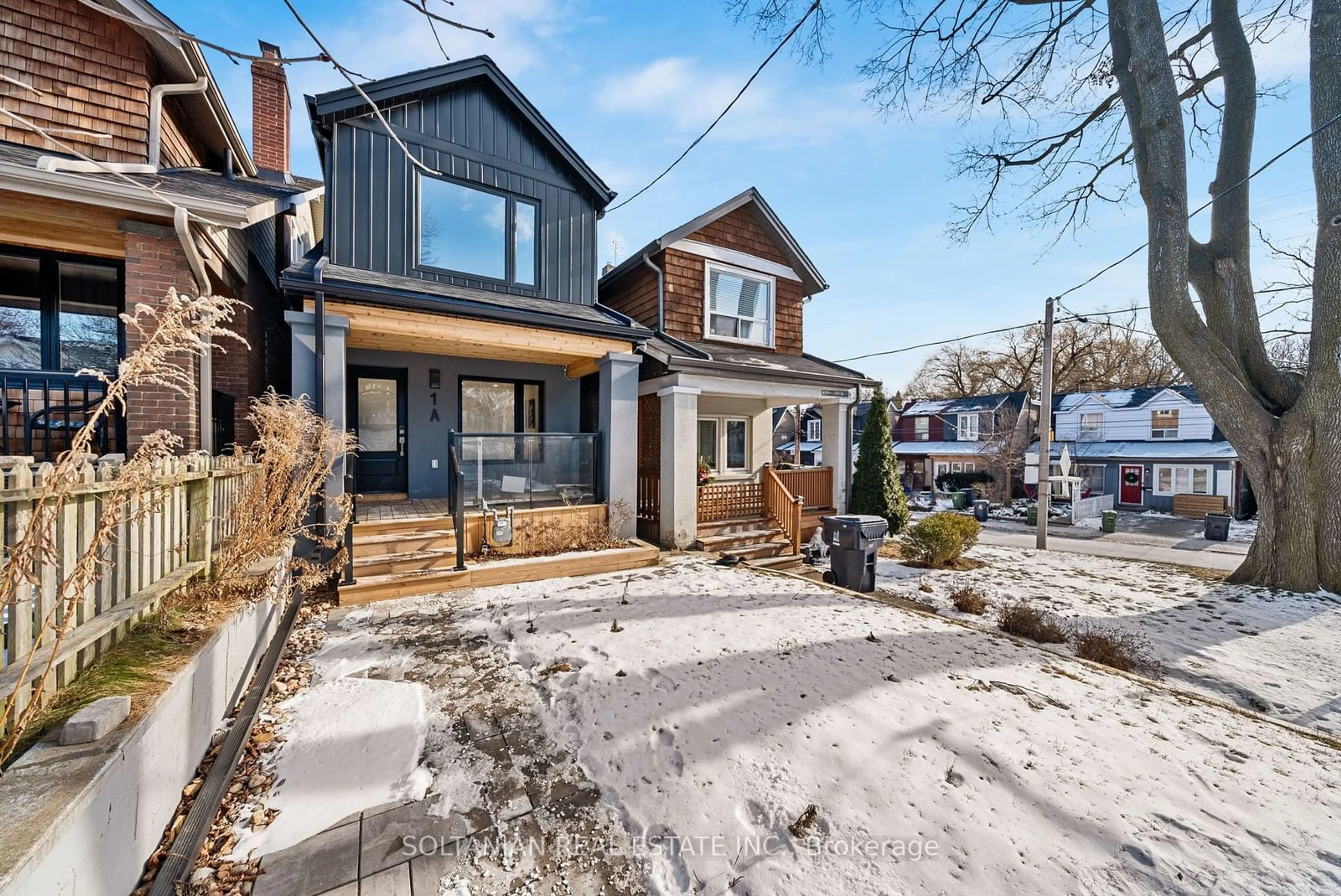 Home with brick exterior material, street for 1A Normandy Blvd, Toronto Ontario M4L 3K1