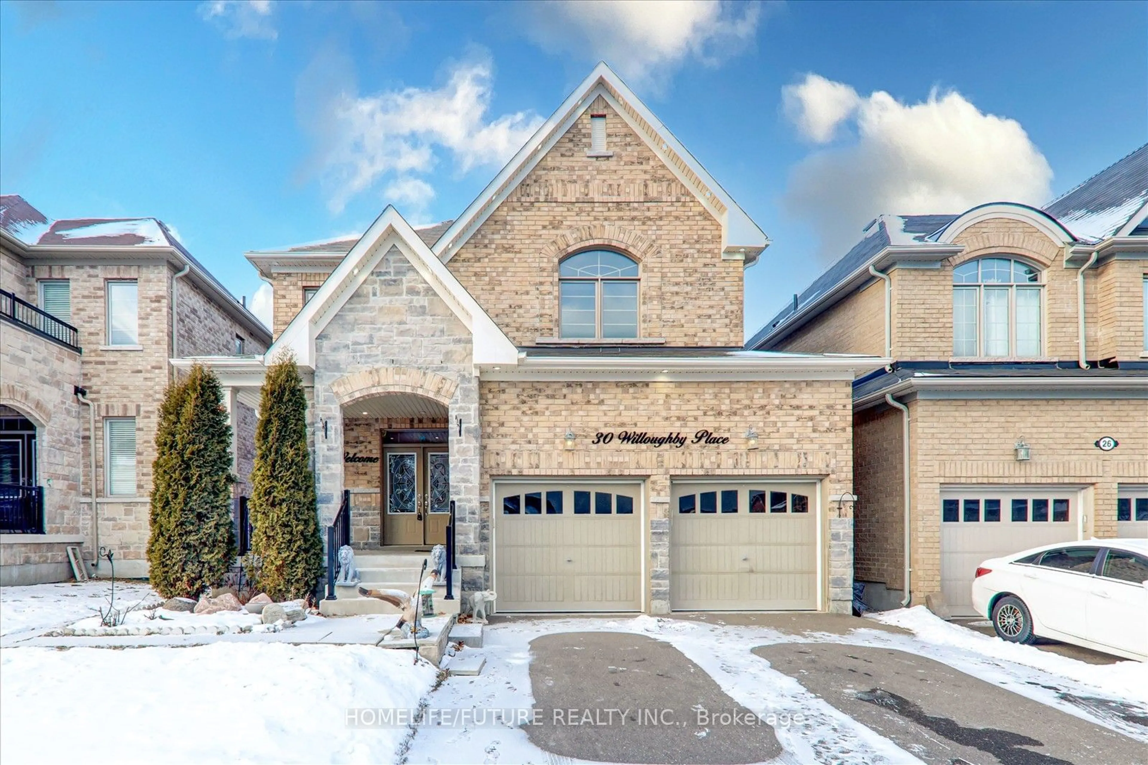 Home with brick exterior material, street for 30 Willoughby Pl, Clarington Ontario L1C 0W4