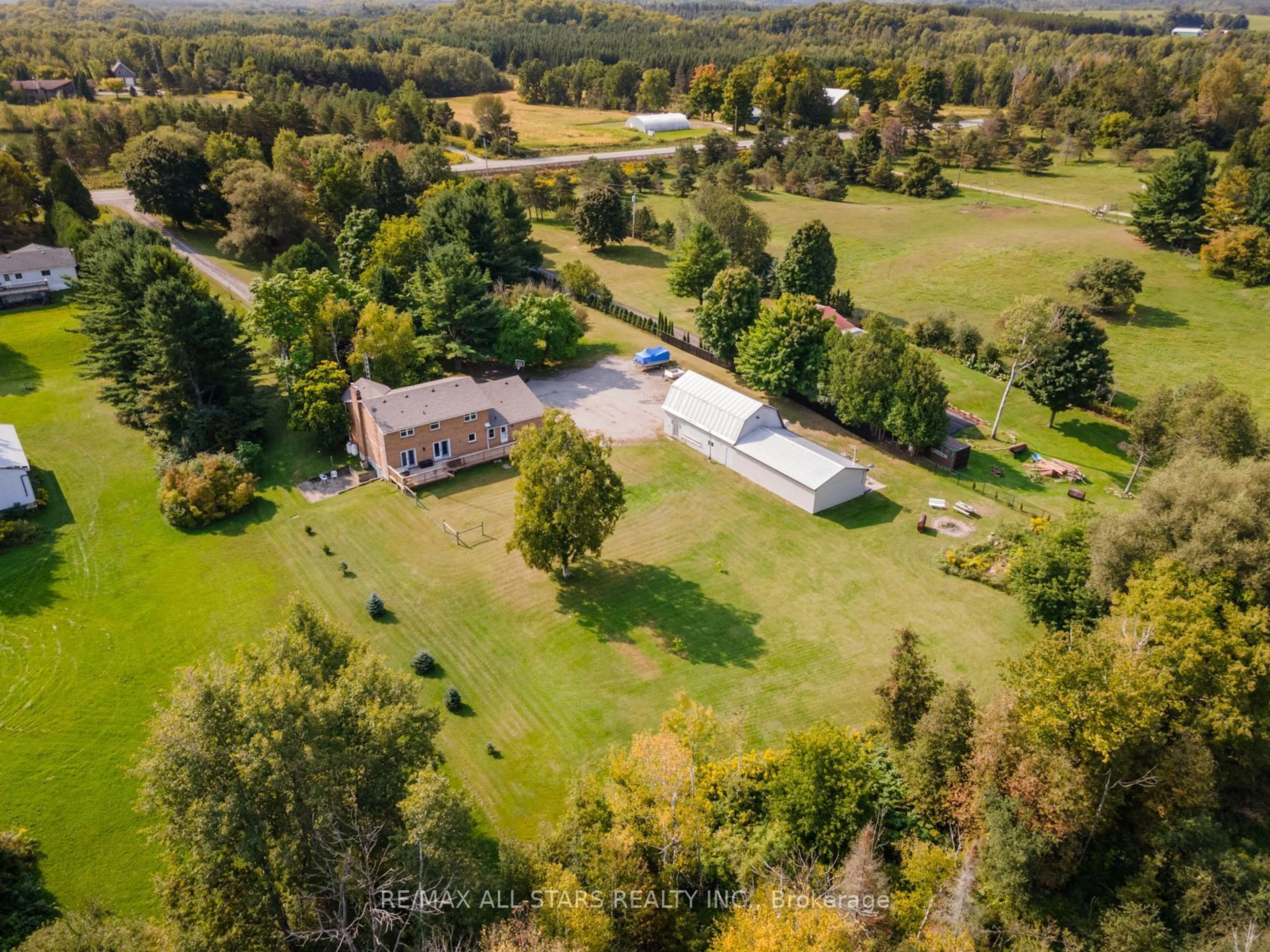 A pic from outside/outdoor area/front of a property/back of a property/a pic from drone, unknown for 311 Regional Road 21 N/A, Scugog Ontario L9L 1B5