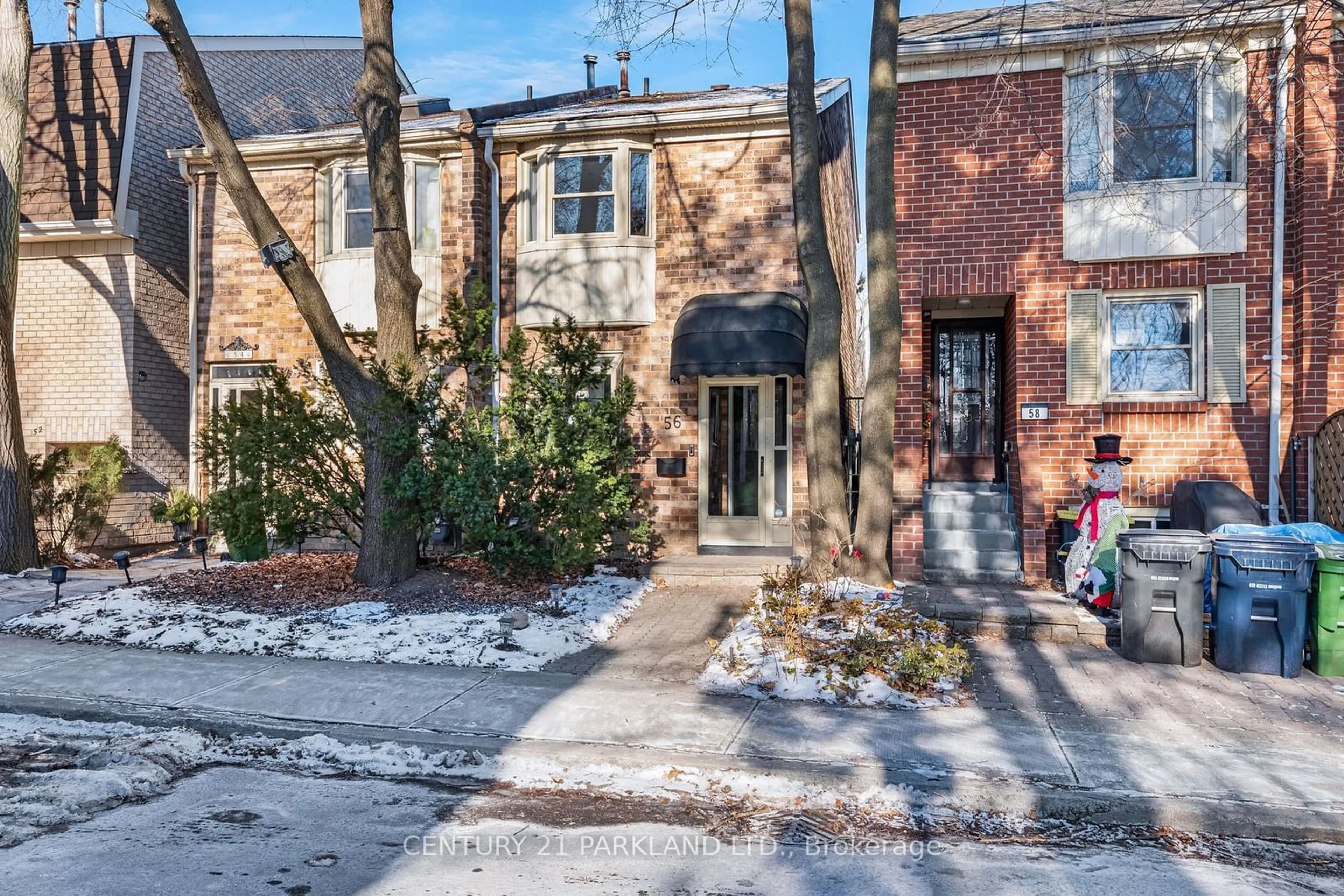 Home with brick exterior material, street for 56 Torbrick Rd, Toronto Ontario M4J 4Z5