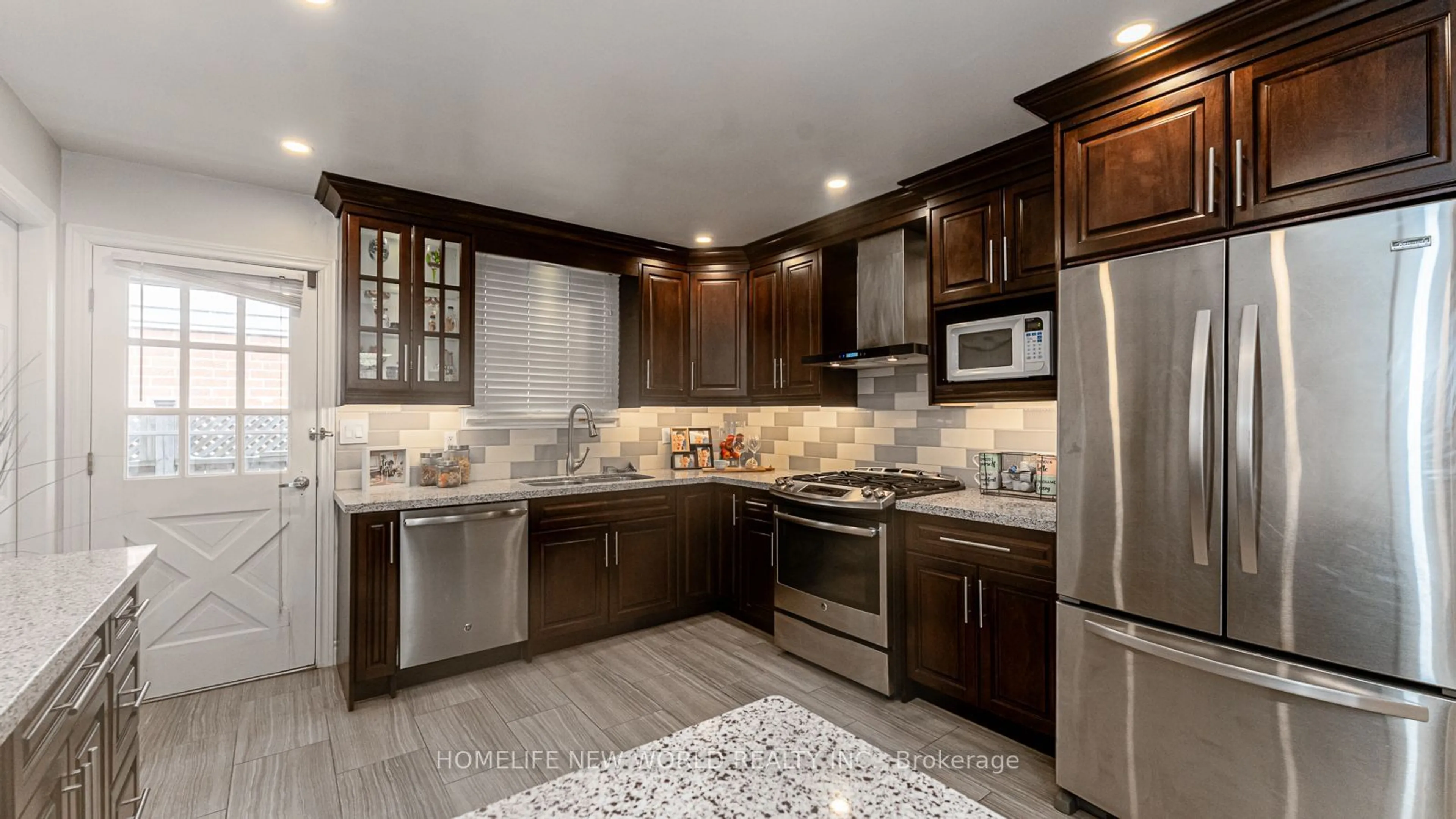 Contemporary kitchen, ceramic/tile floor for 35 Applemore Rd, Toronto Ontario M1B 1R7