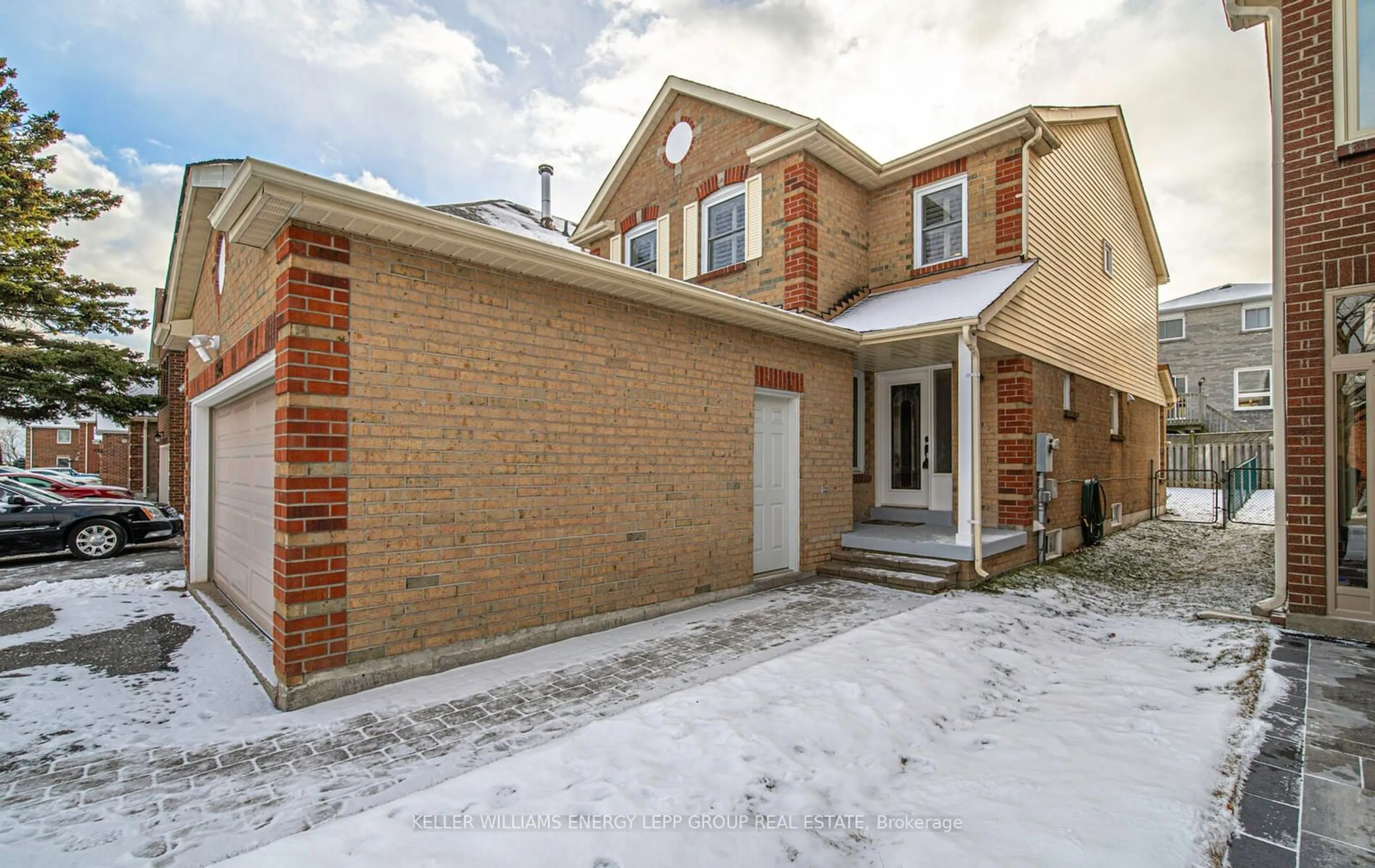 Home with brick exterior material, street for 1522 Falconcrest Dr, Pickering Ontario L1V 4Z1