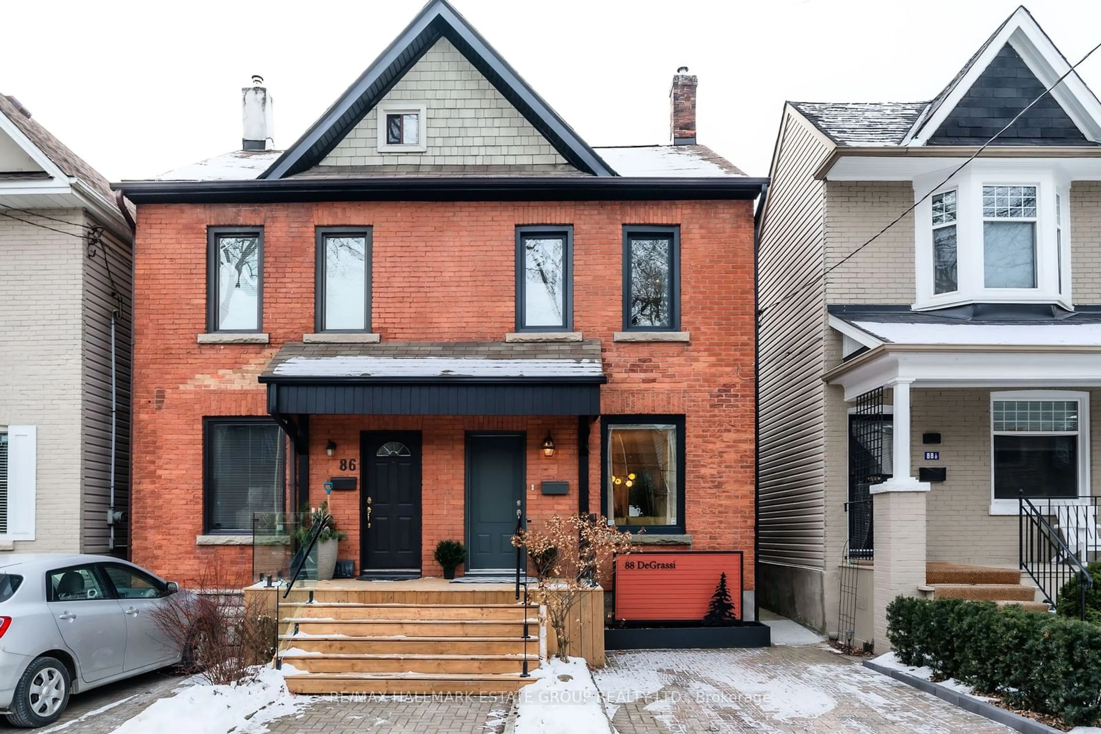 Home with brick exterior material, street for 88 De Grassi St, Toronto Ontario M4M 2K3