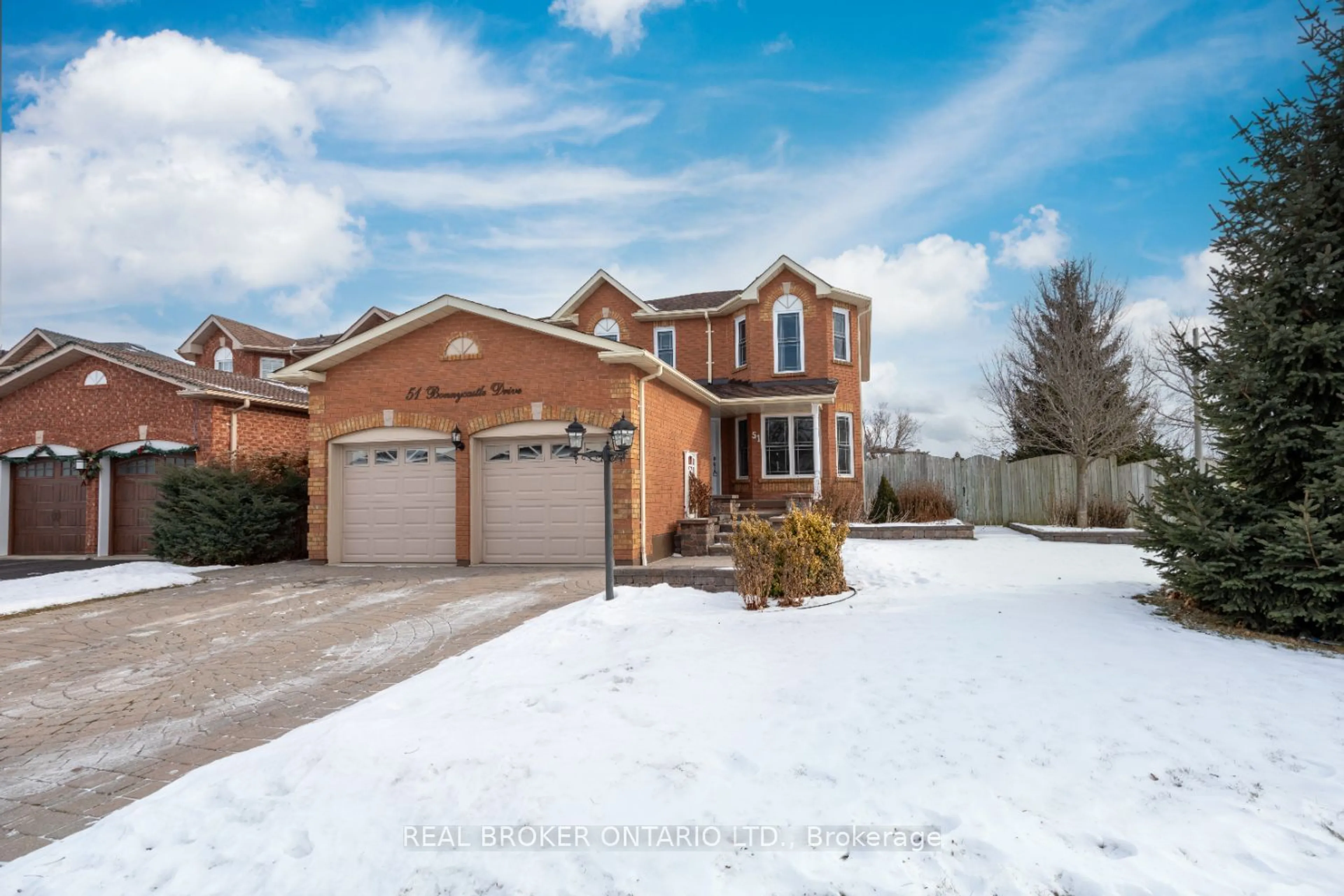 Home with brick exterior material, street for 51 Bonnycastle Dr, Clarington Ontario L1C 4S8