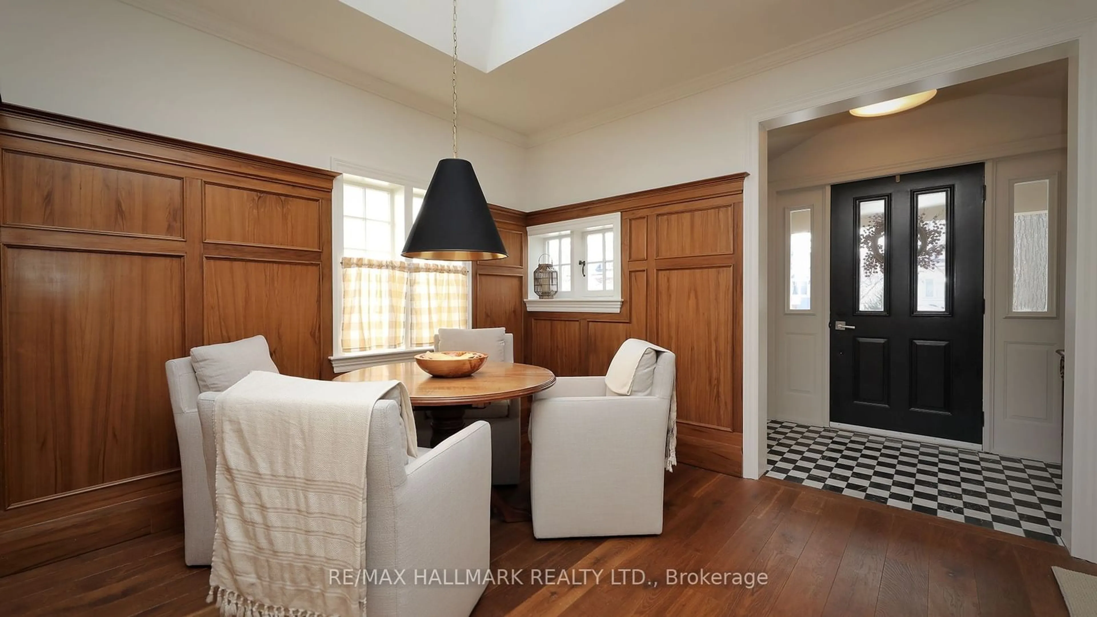 Dining room, wood/laminate floor for 8 Beaufort Rd, Toronto Ontario M4E 1M7