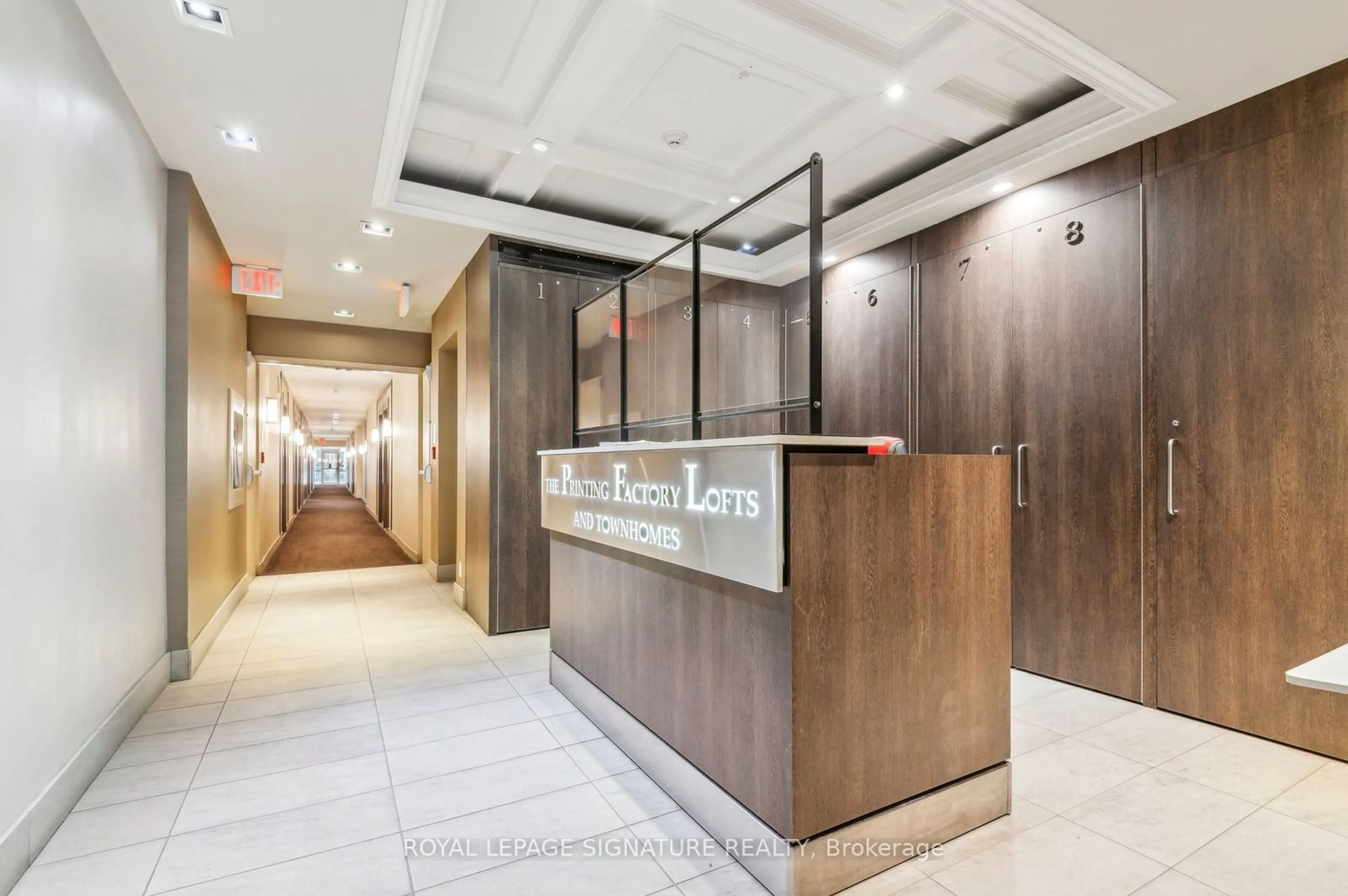 Indoor foyer for 201 Carlaw Ave #702, Toronto Ontario M4M 2S3