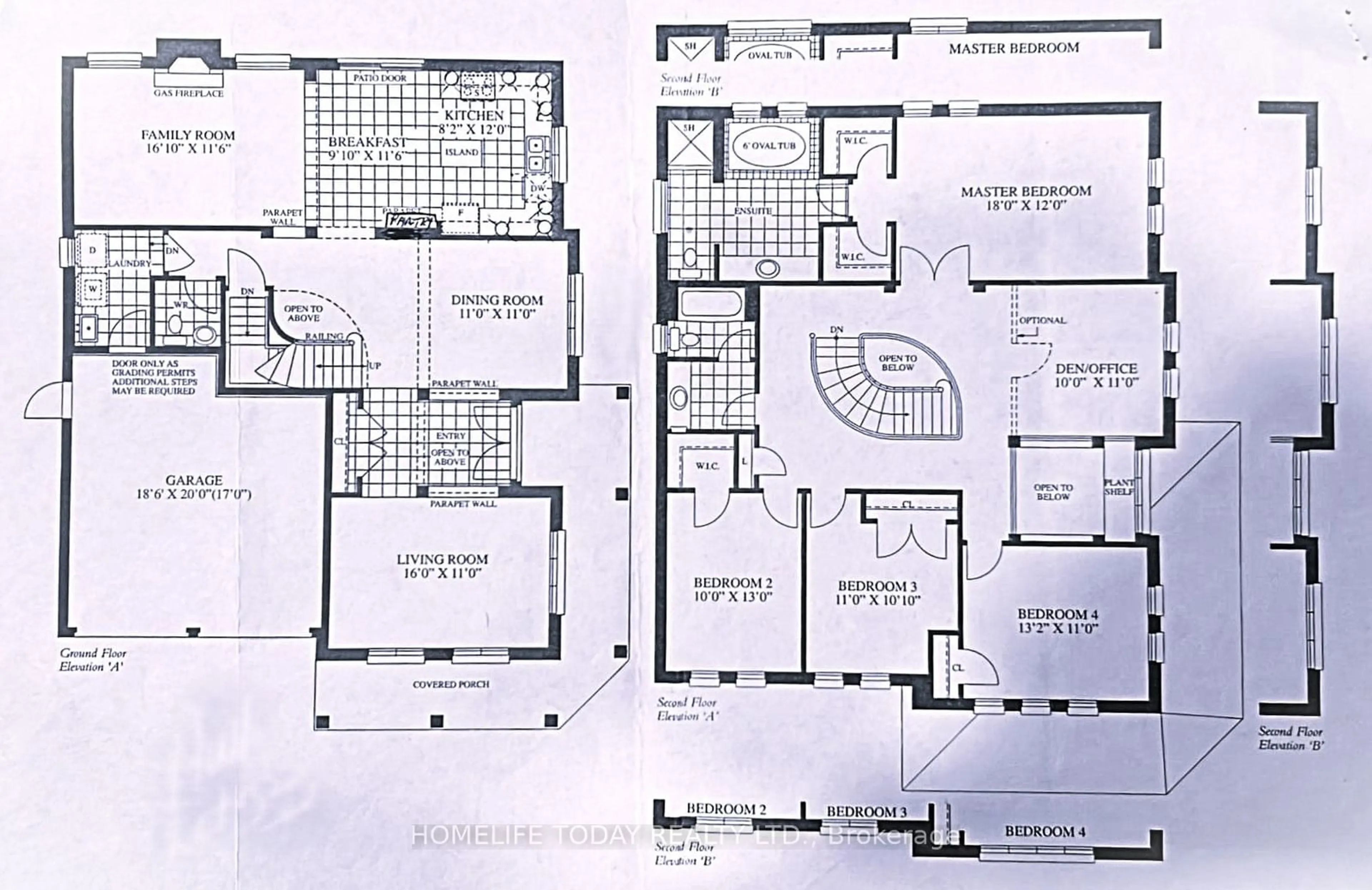 Floor plan for 38 Telford St, Ajax Ontario L1T 4N3