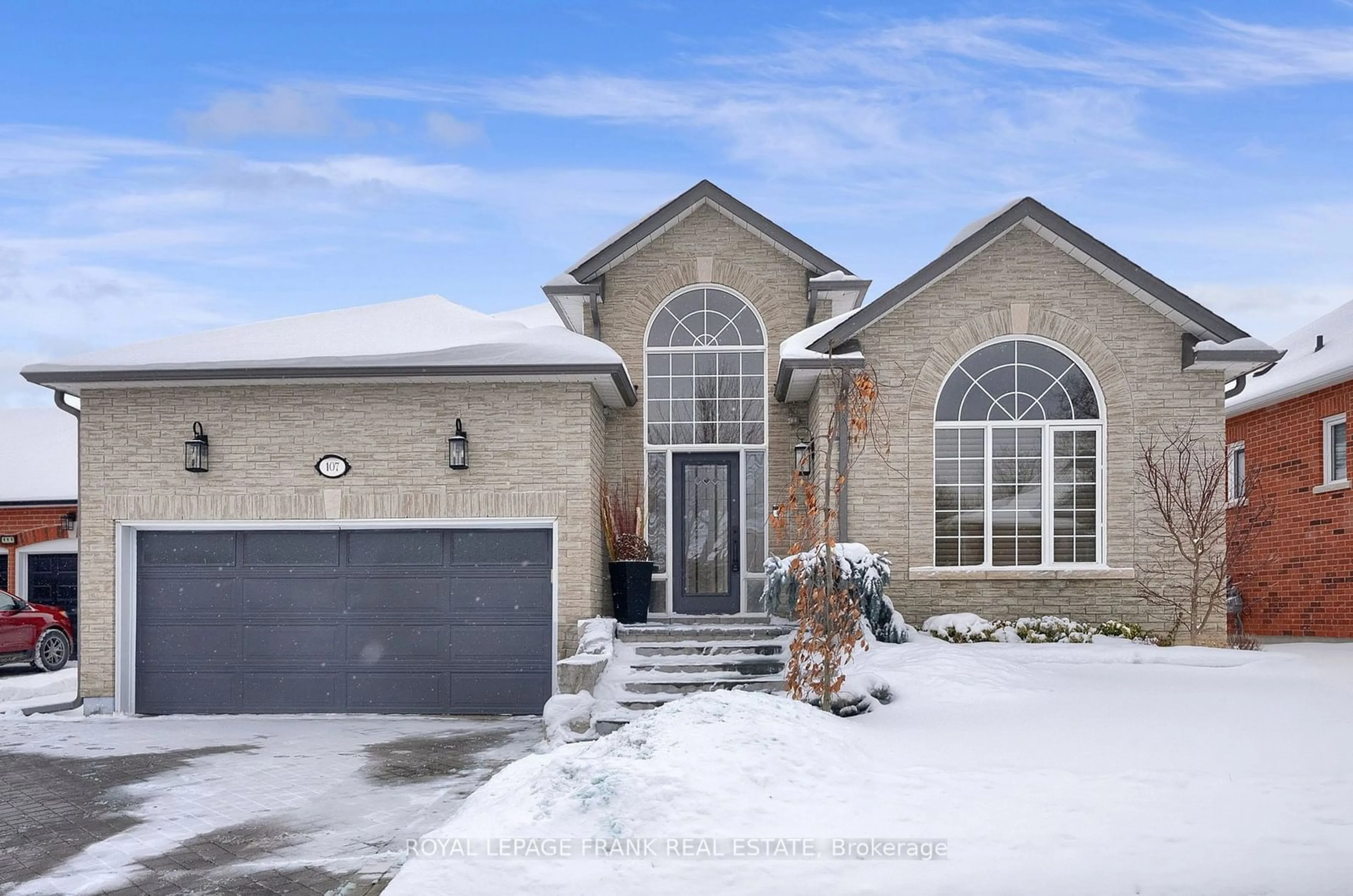 Home with brick exterior material, street for 107 South Garden Crt, Scugog Ontario L9L 1S3