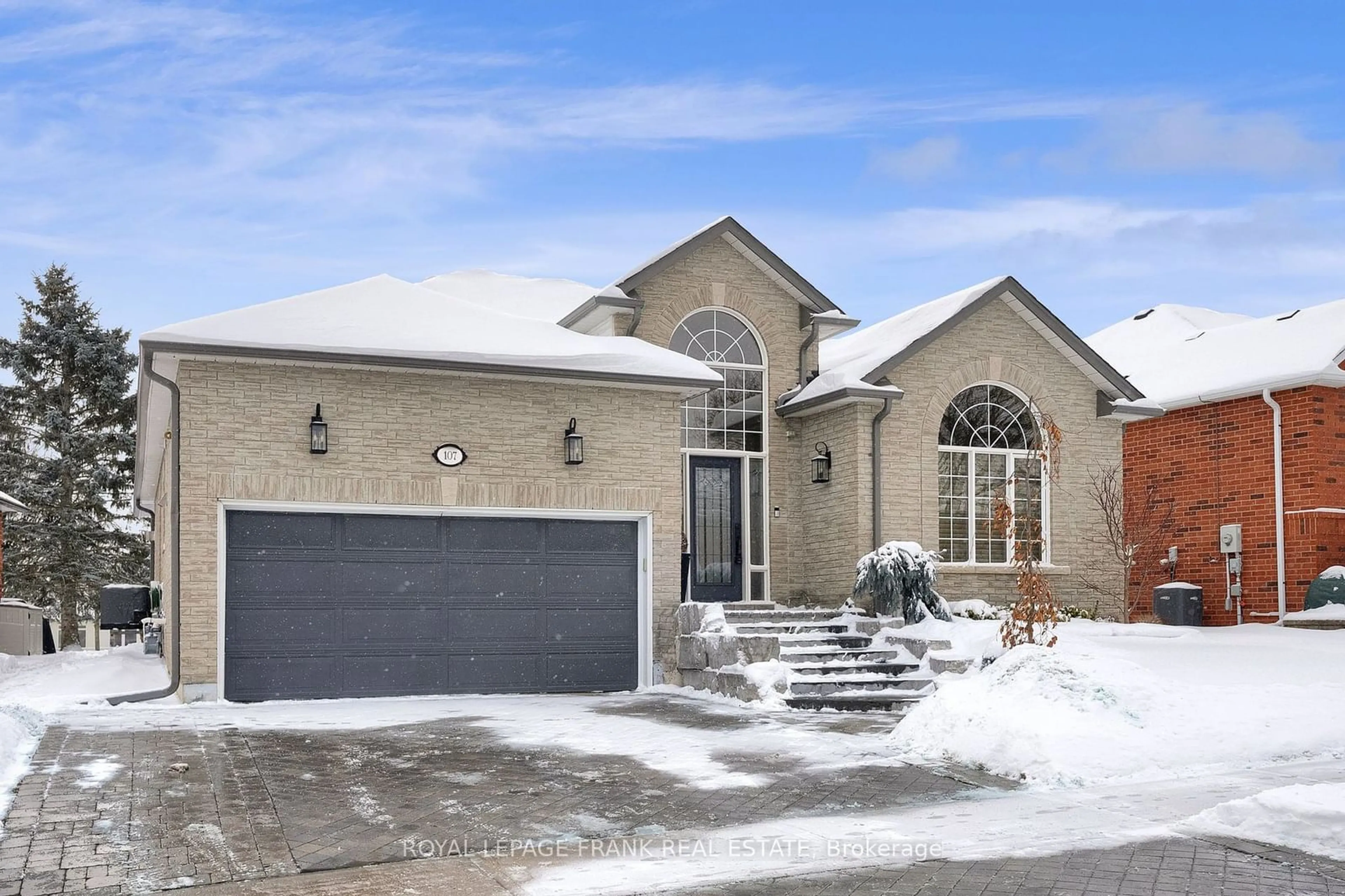 Home with brick exterior material, street for 107 South Garden Crt, Scugog Ontario L9L 1S3