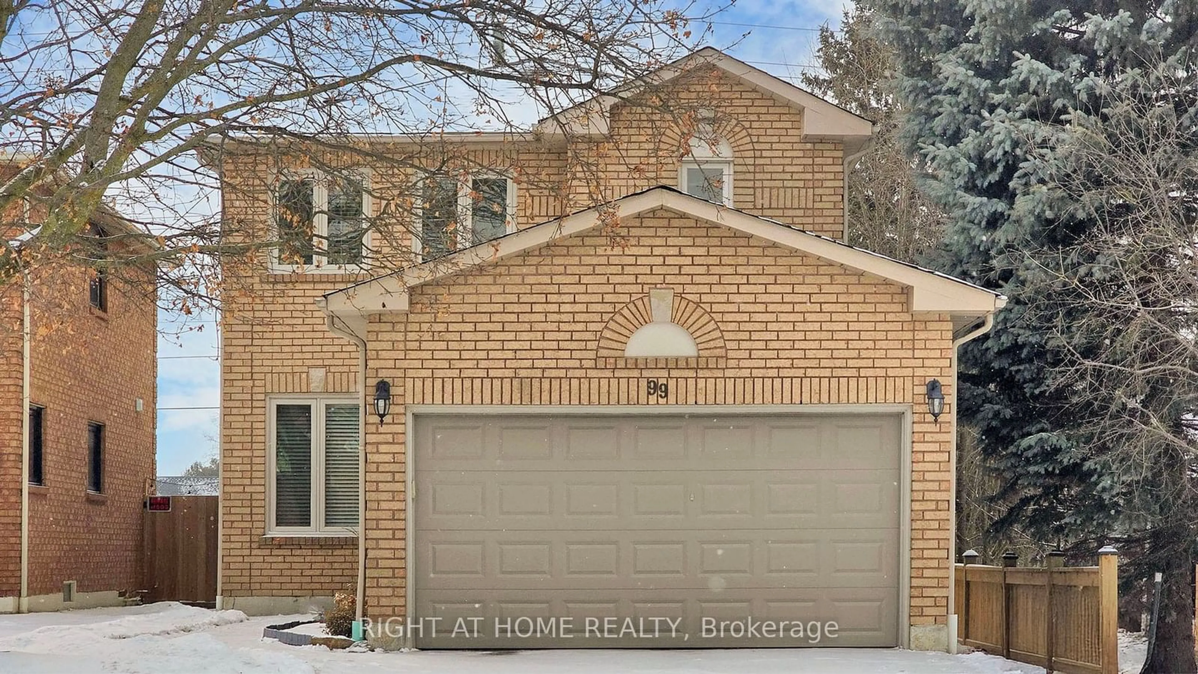 Home with brick exterior material, street for 99 Old Colony Dr, Whitby Ontario L1R 2G9