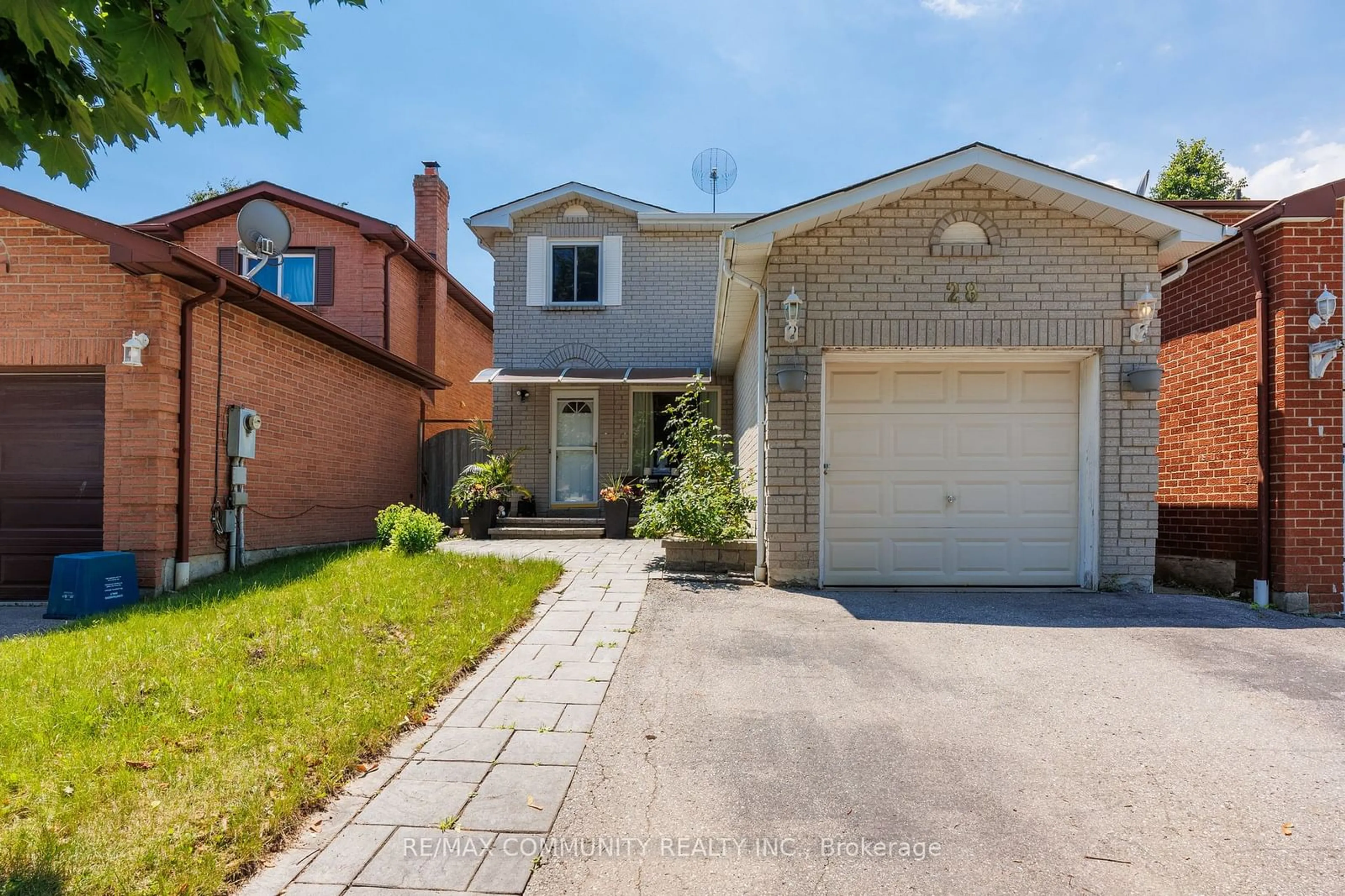 Home with brick exterior material, street for 28 Trawley Cres, Ajax Ontario L1S 5Y6