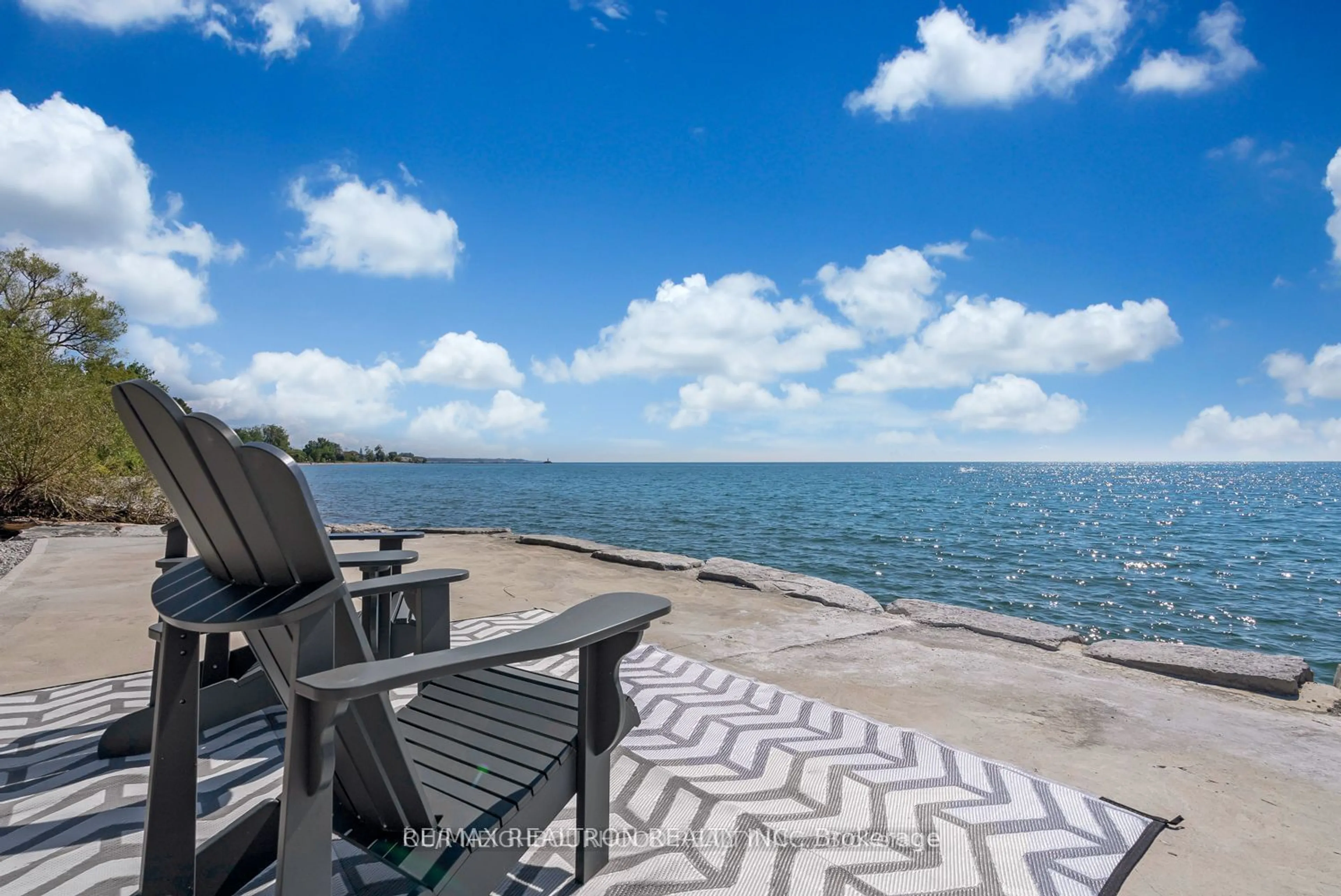 Patio, water/lake/river/ocean view for 151 Cedar Crest Beach Rd, Clarington Ontario L1C 5R2