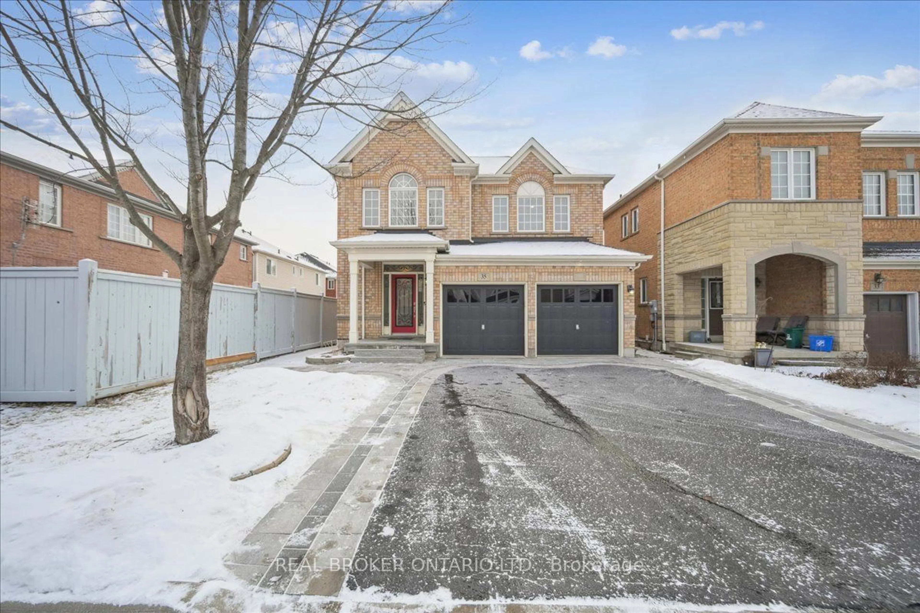 Home with brick exterior material, street for 35 Hinsley Cres, Ajax Ontario L1T 0B5