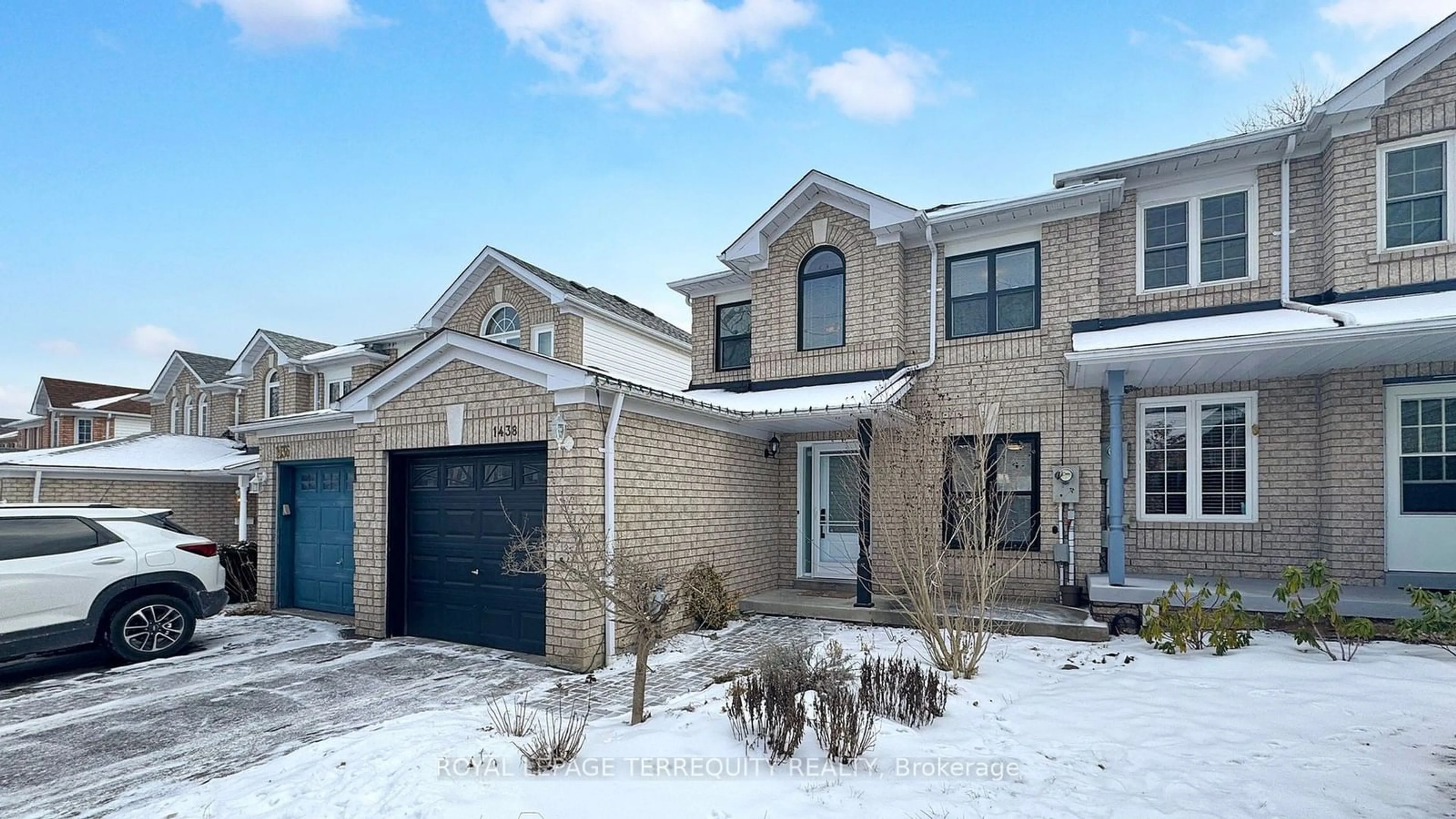 Home with brick exterior material, street for 1438 Major Oaks Rd, Pickering Ontario L1X 2N4