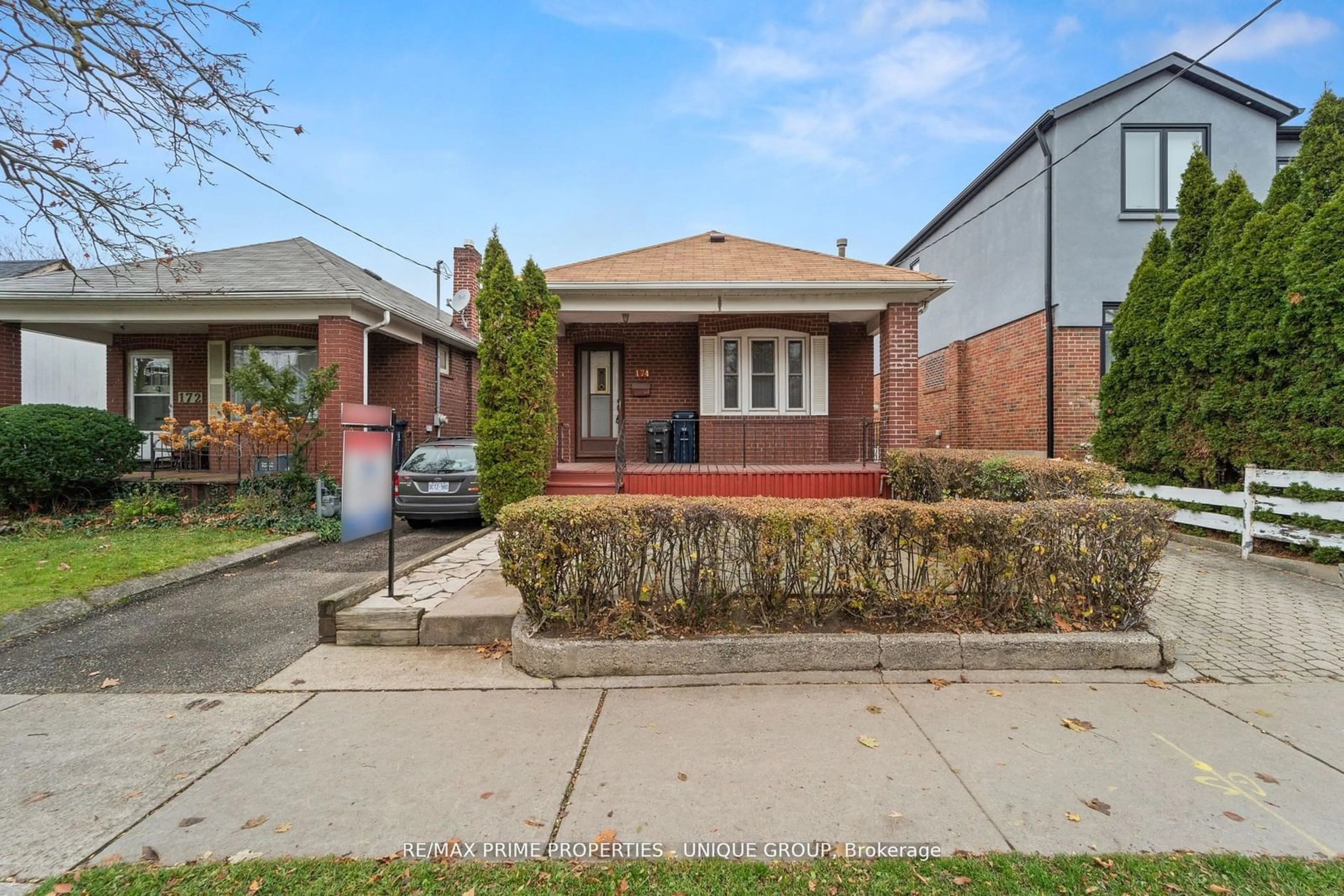 Home with brick exterior material, street for 174 Gamble Ave, Toronto Ontario M4J 2P3