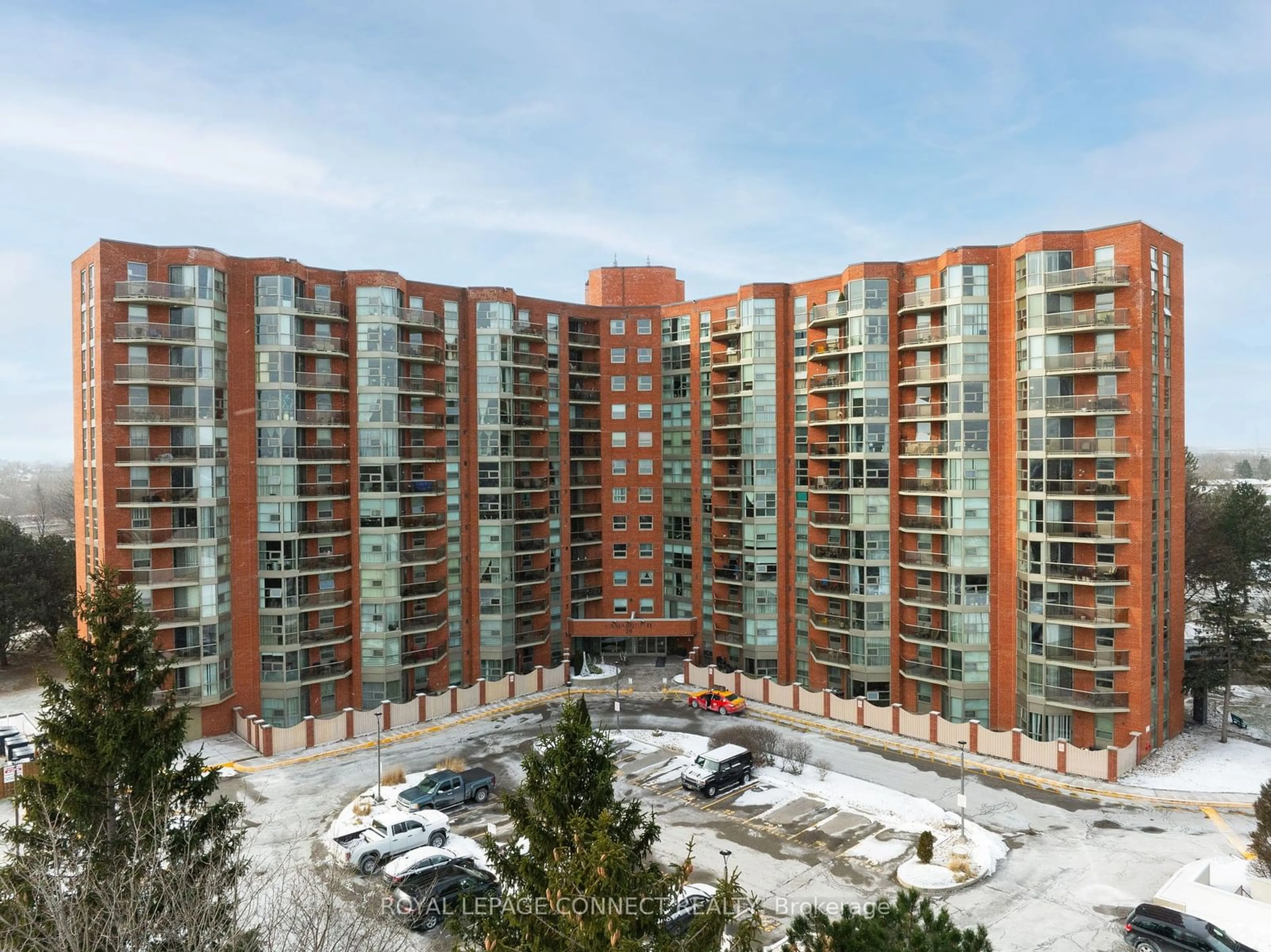 A pic from outside/outdoor area/front of a property/back of a property/a pic from drone, city buildings view from balcony for 20 Dean Park Rd #715, Toronto Ontario M1B 3G9