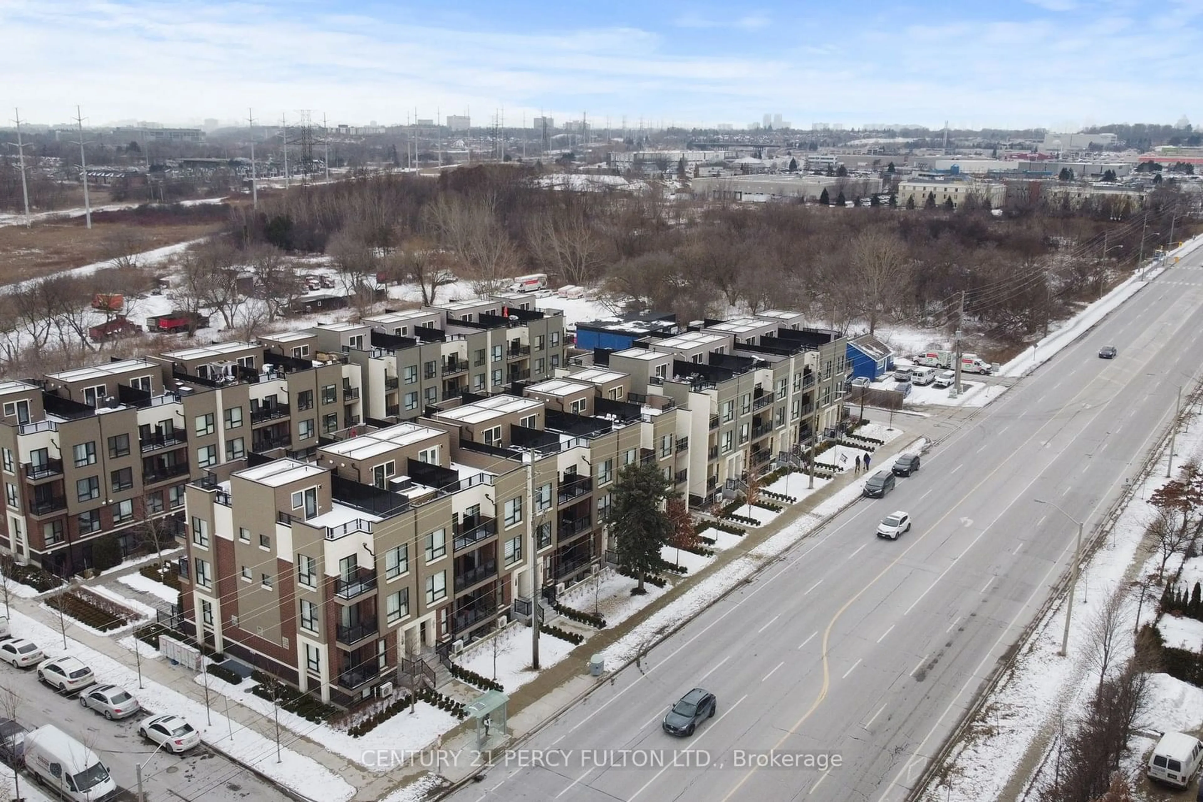 A pic from outside/outdoor area/front of a property/back of a property/a pic from drone, city buildings view from balcony for 8835 Sheppard Ave #207, Toronto Ontario M1B 0E3