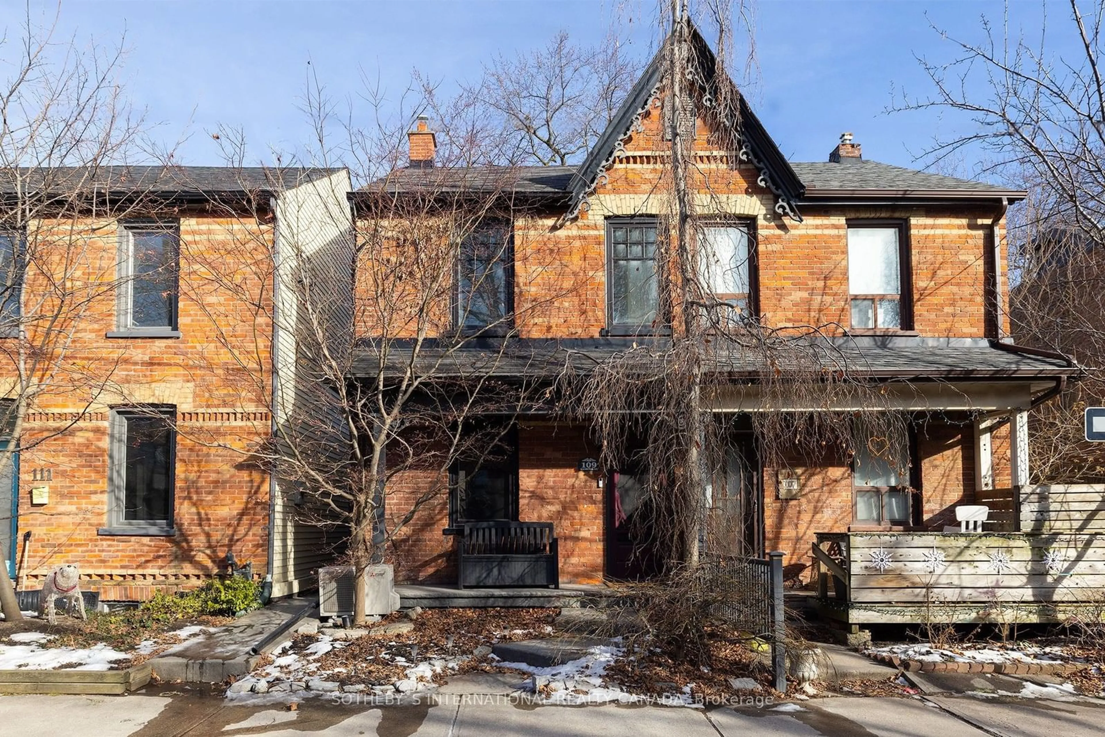 Home with brick exterior material, street for 109 Hamilton St, Toronto Ontario M4M 2C7