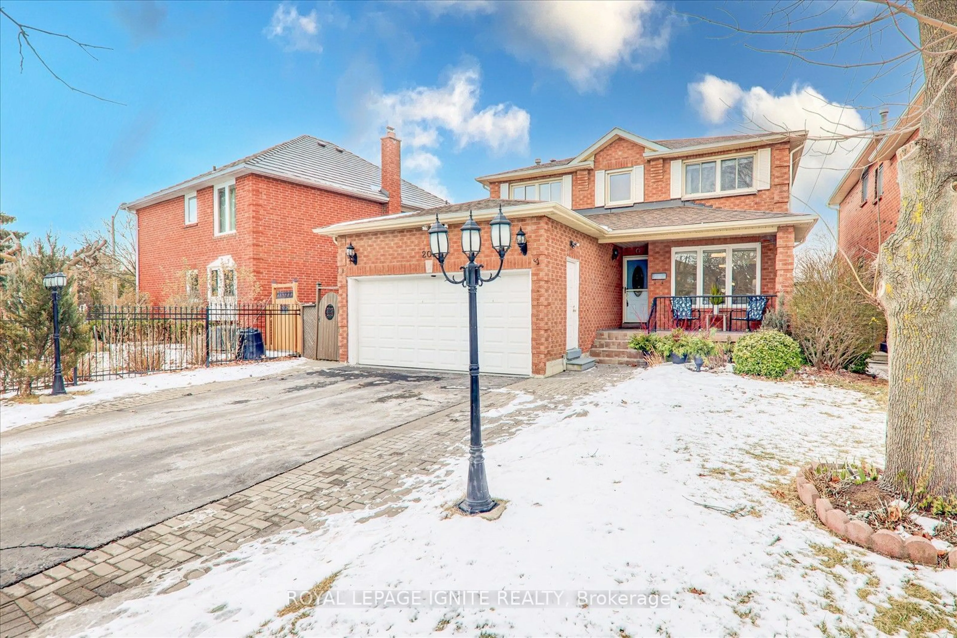 Home with brick exterior material, street for 205 Calverley Tr, Toronto Ontario M1C 3Y4