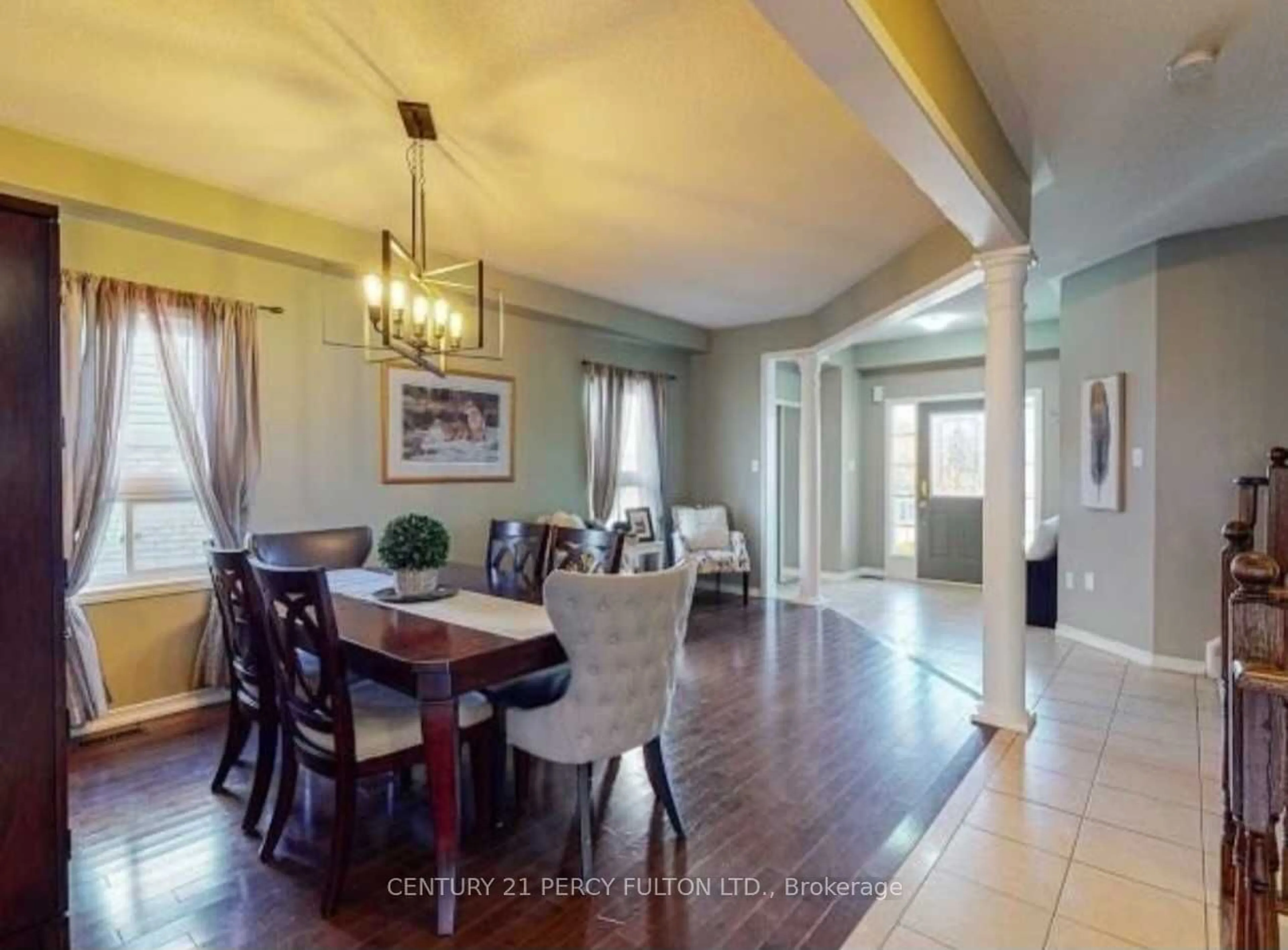 Dining room, ceramic/tile floor for 91 Laprade Sq, Clarington Ontario L1C 0C9