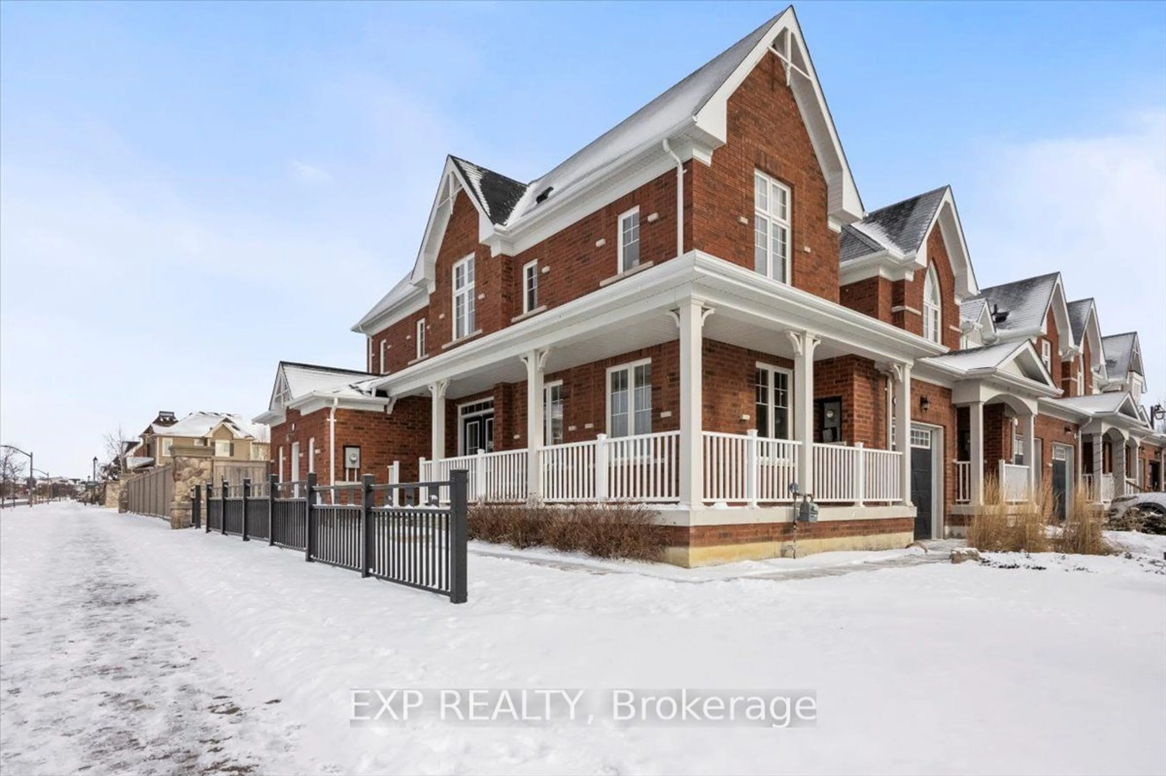 Home with brick exterior material, street for 4 Hadleigh Way, Whitby Ontario L1M 0L4